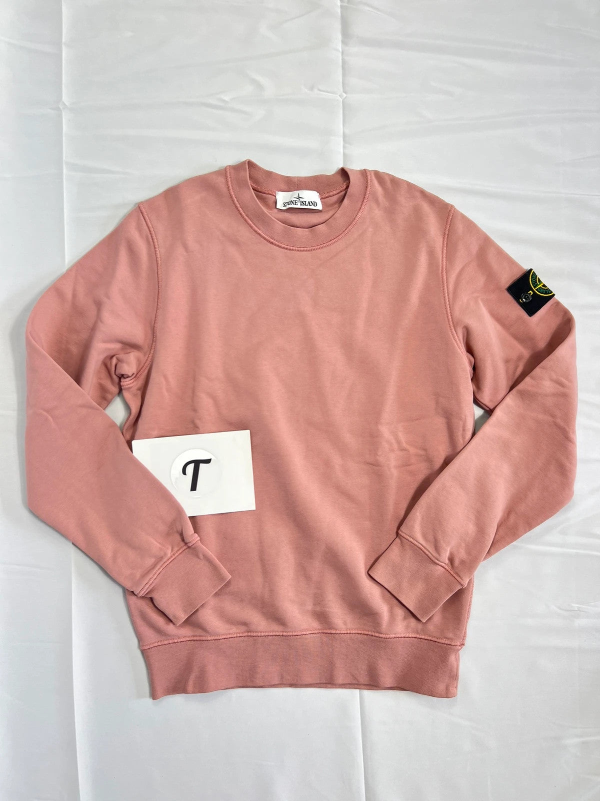 Stone Island Salmon Rose Pullover Sweatshirt