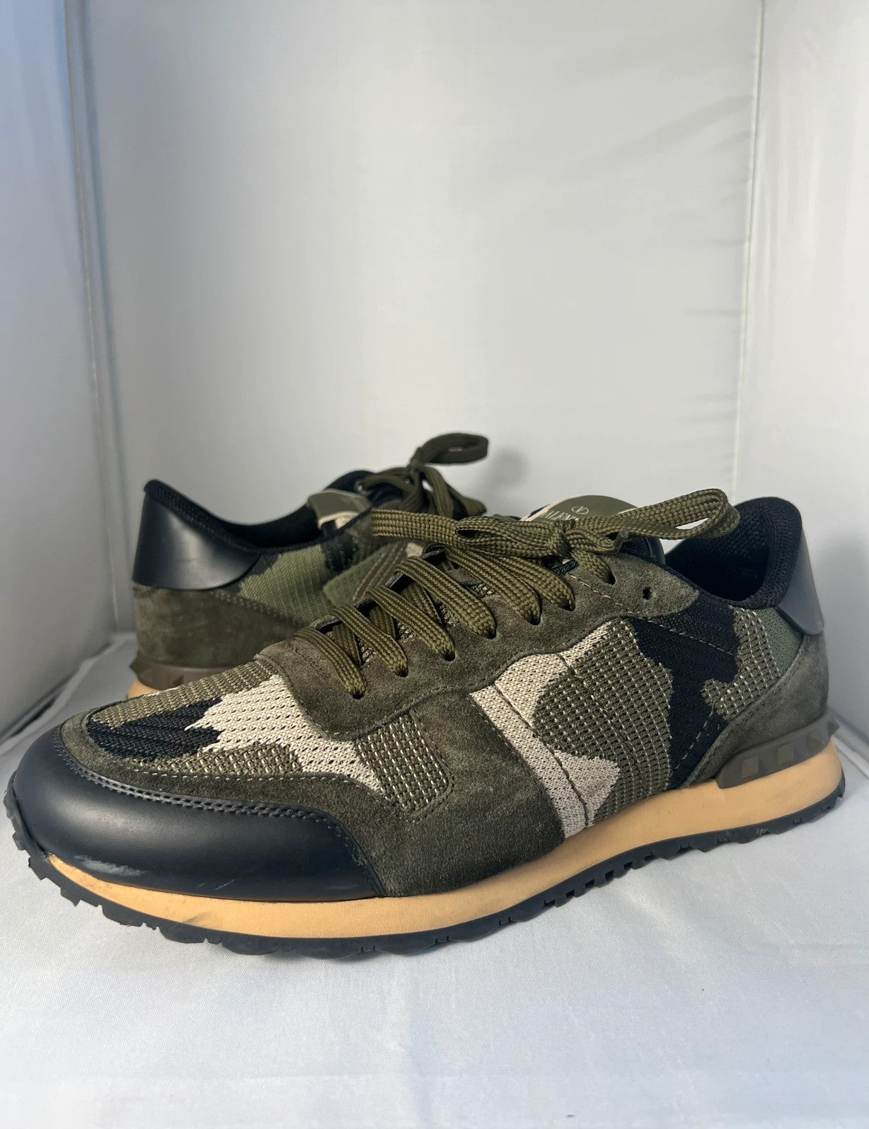 Valentino Rockrunner Mesh Camo Green UK10 EU44