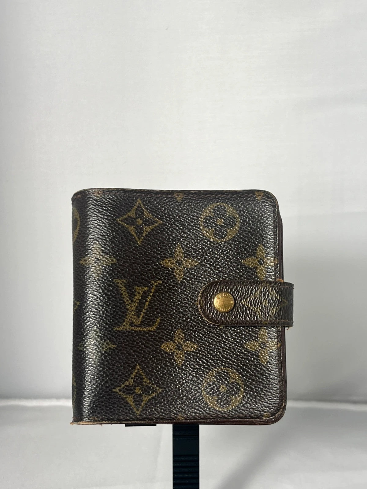 Louis Vuitton Monogram Compact Zip Wallet Purse Vintage