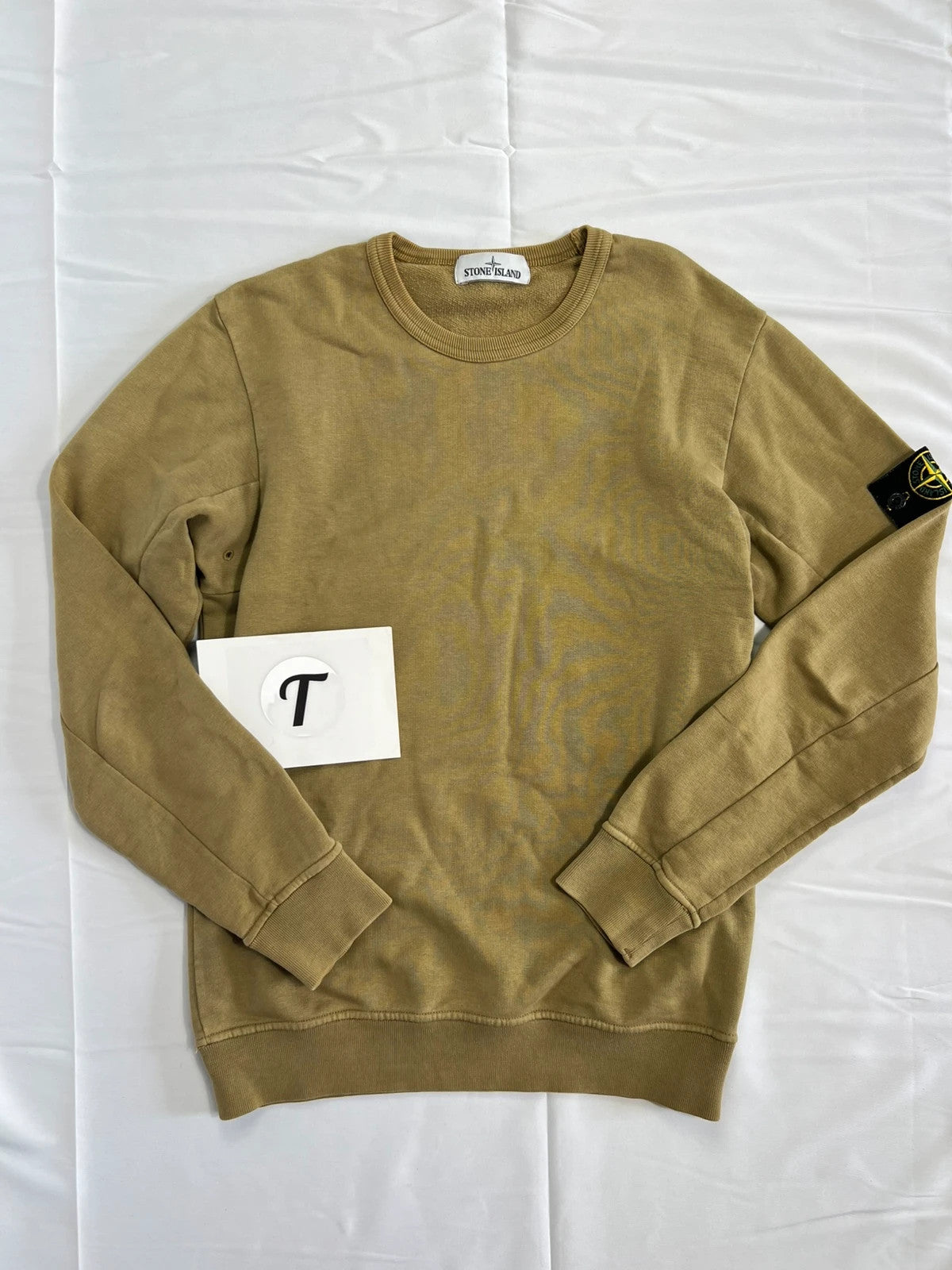 Stone Island Khaki Pullover Sweatshirt
