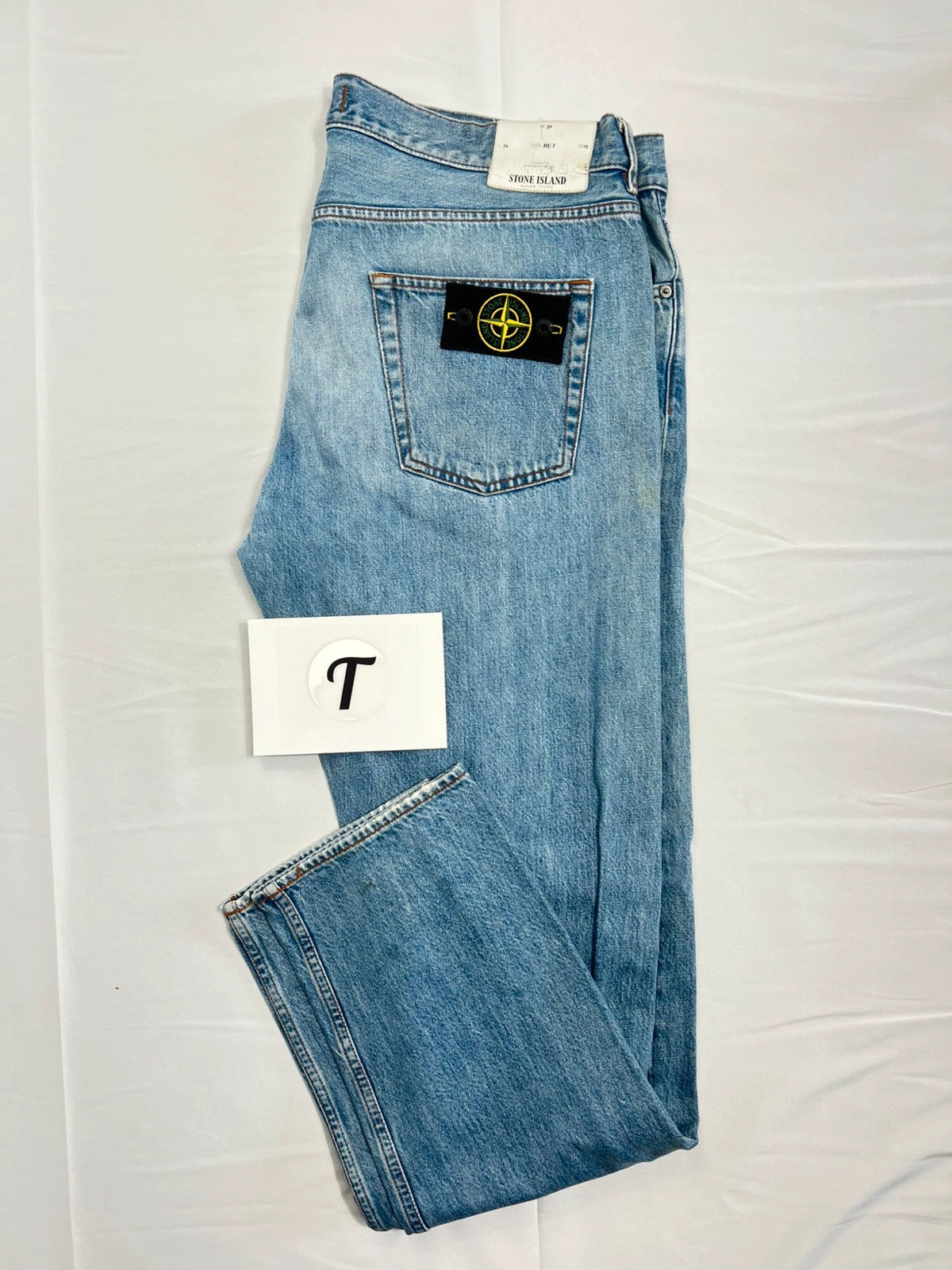 Stone Island Light Blue Jeans Badge 2020
