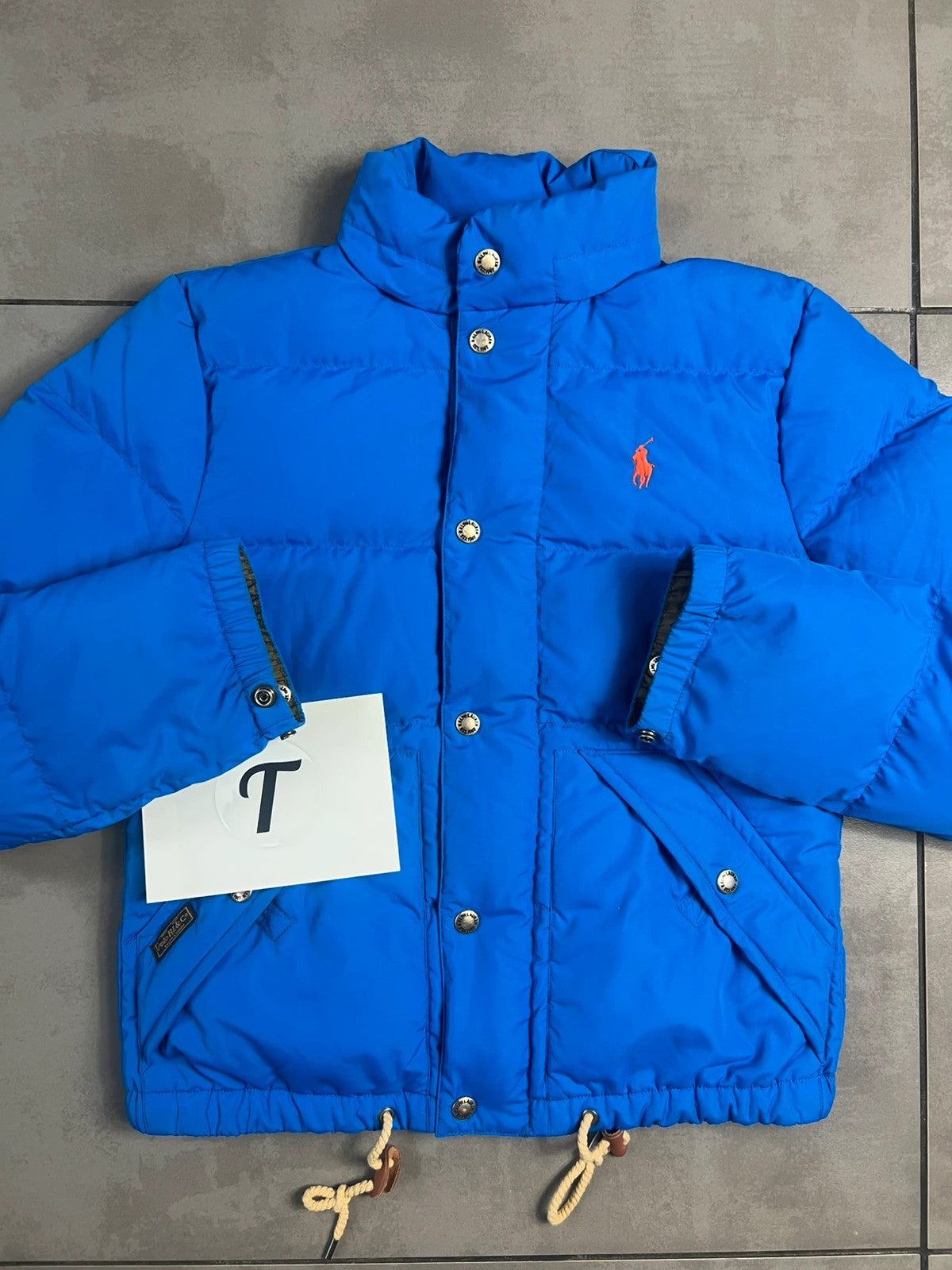 Ralph Lauren Womens Down Blue Puffer Jacket