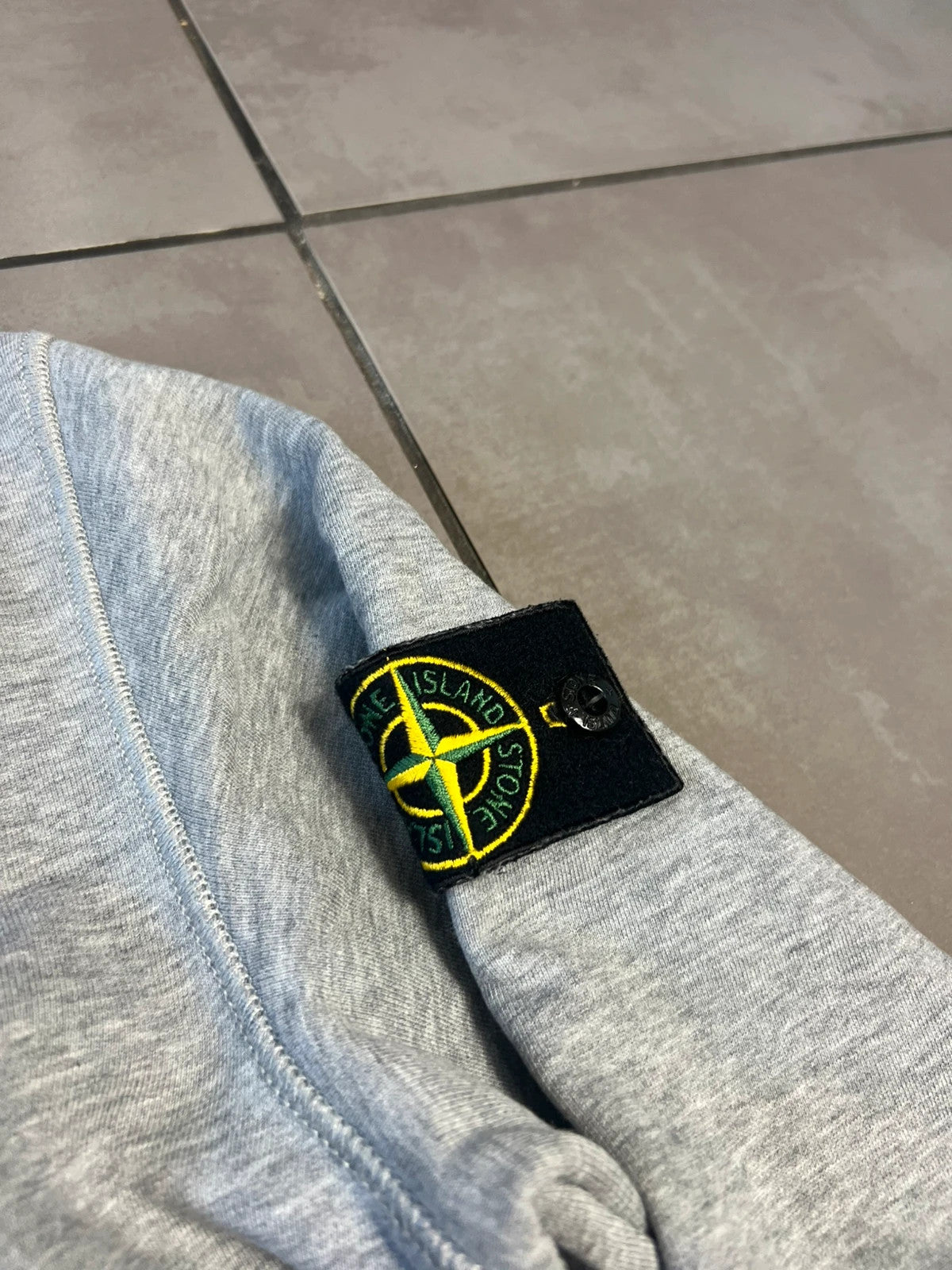 Stone Island Marl Grey Pullover Sweatshirt