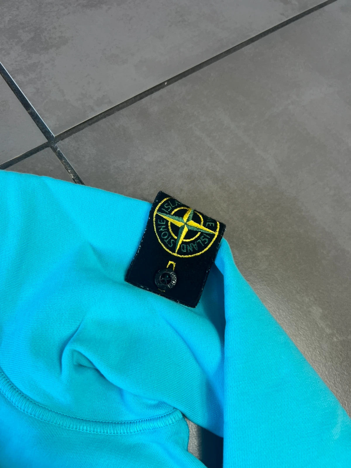 Stone Island Baby Blue Pullover Sweatshirt