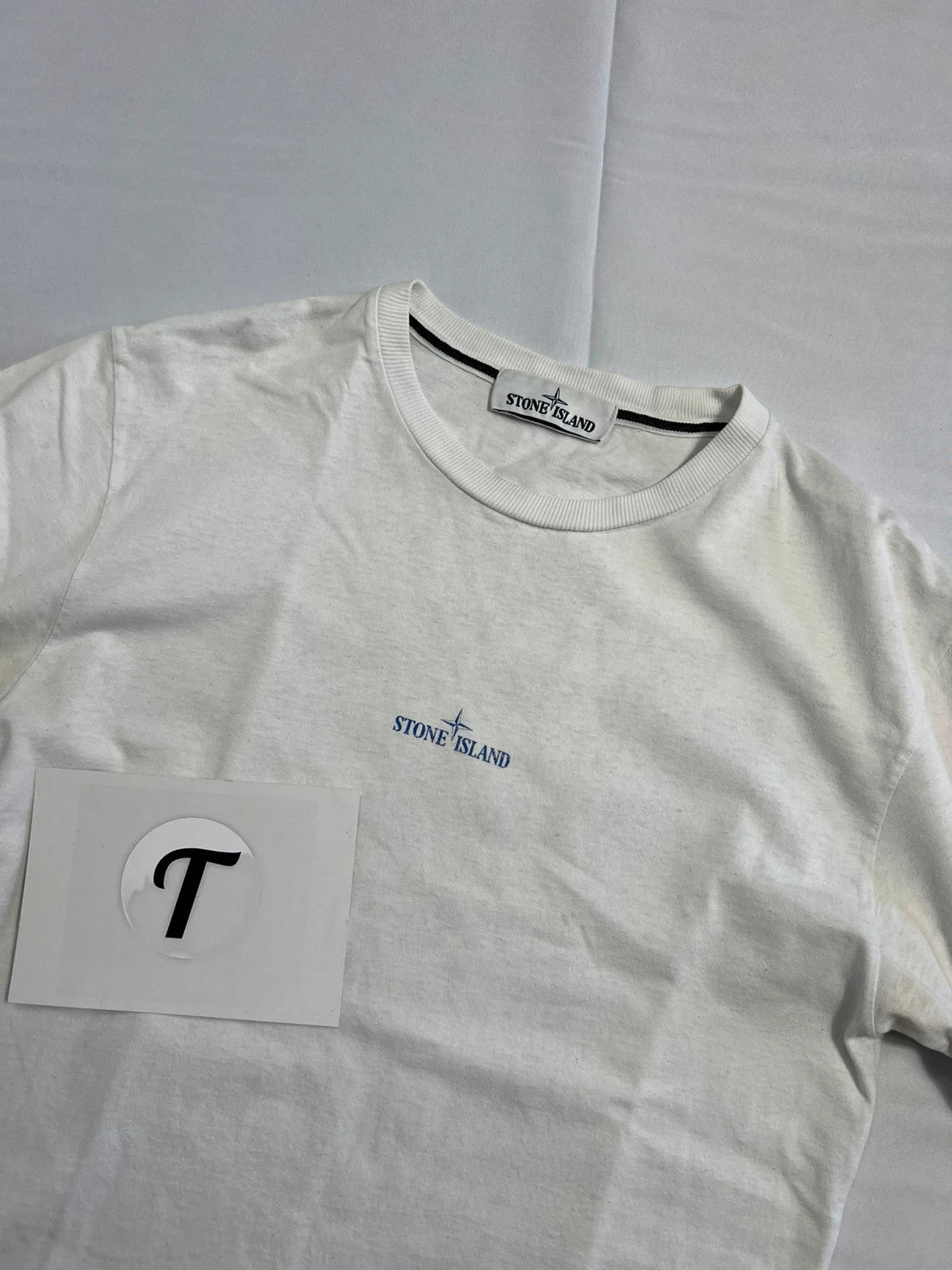 Stone Island Isola Di Pietra Paint Splatter Tshirt White