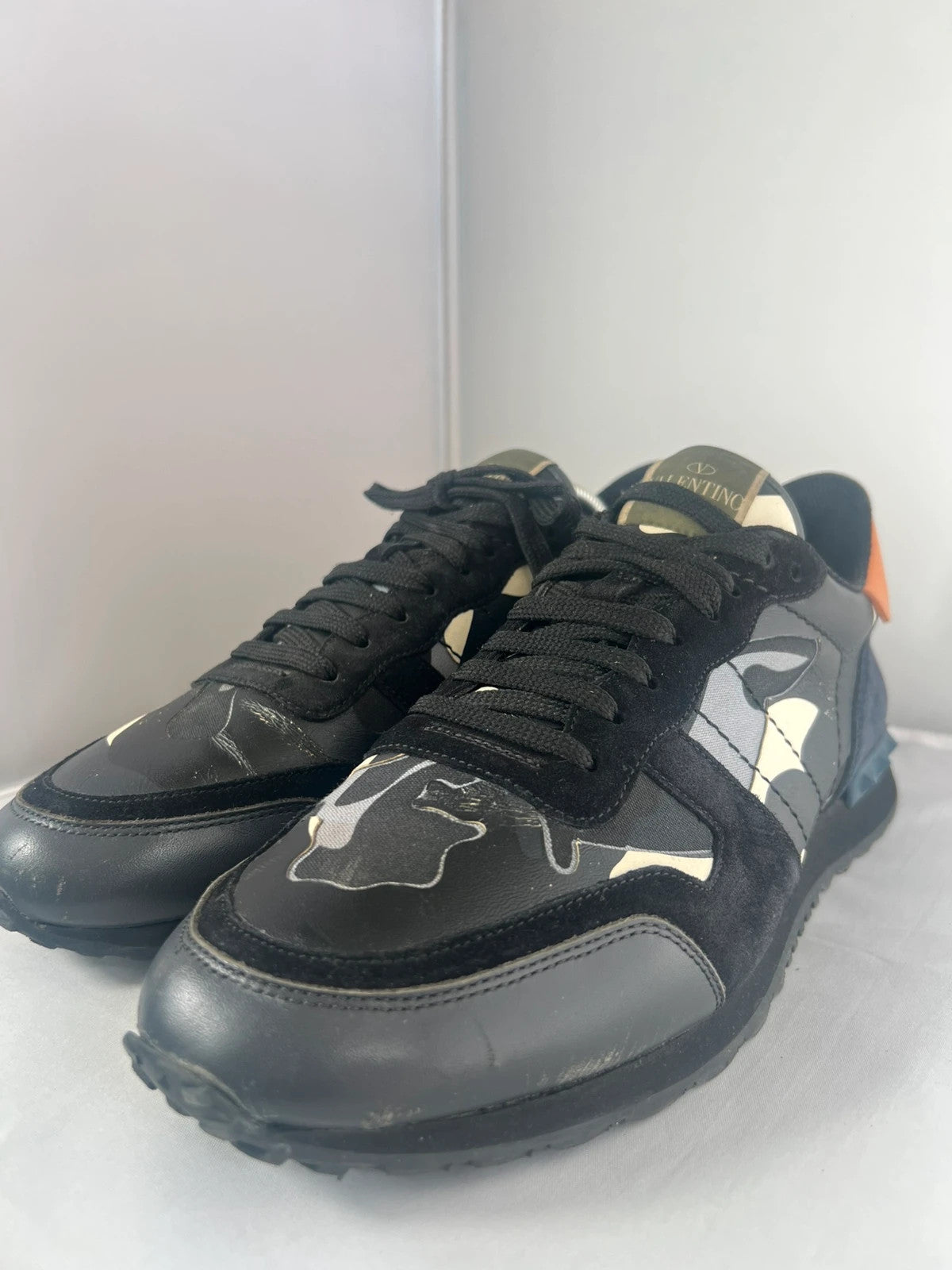 Valentino Black Camo Rockrunner Trainer EU43 UK9