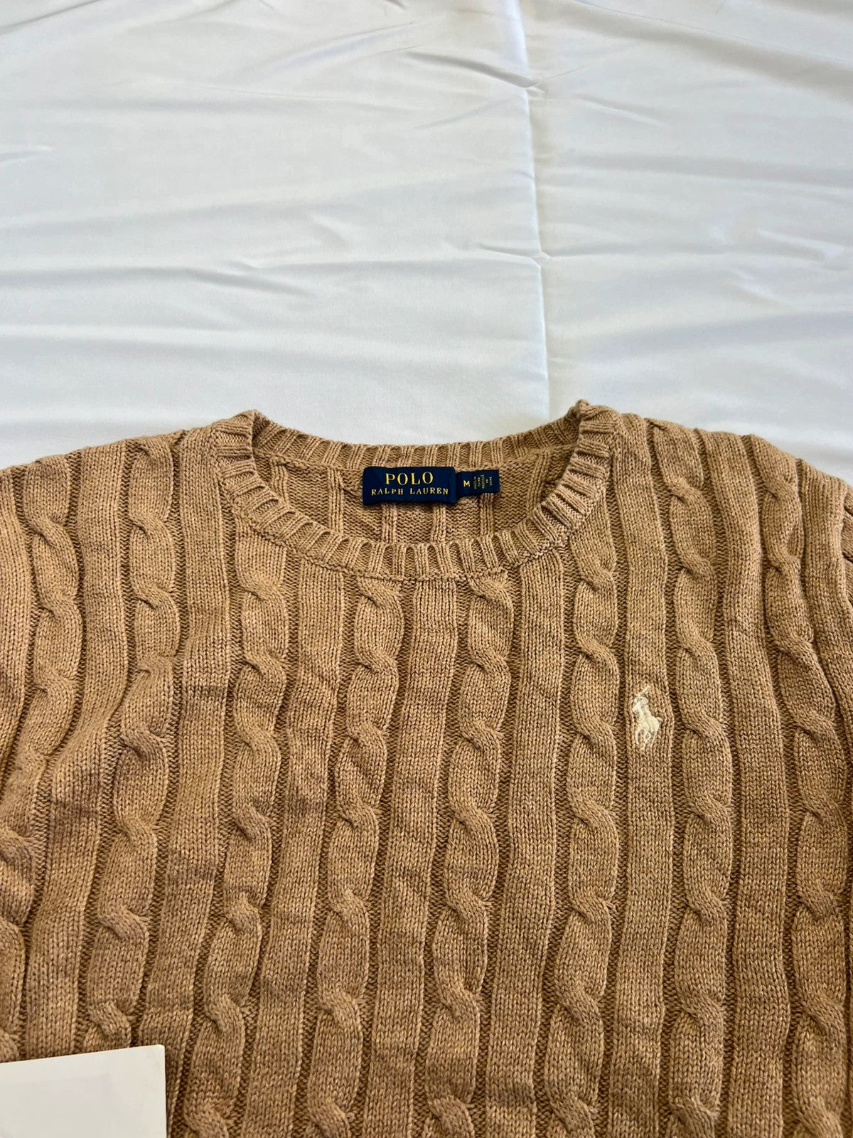 Ralph Lauren Women’s Cableknit Vneck Biedge Sweatshirt