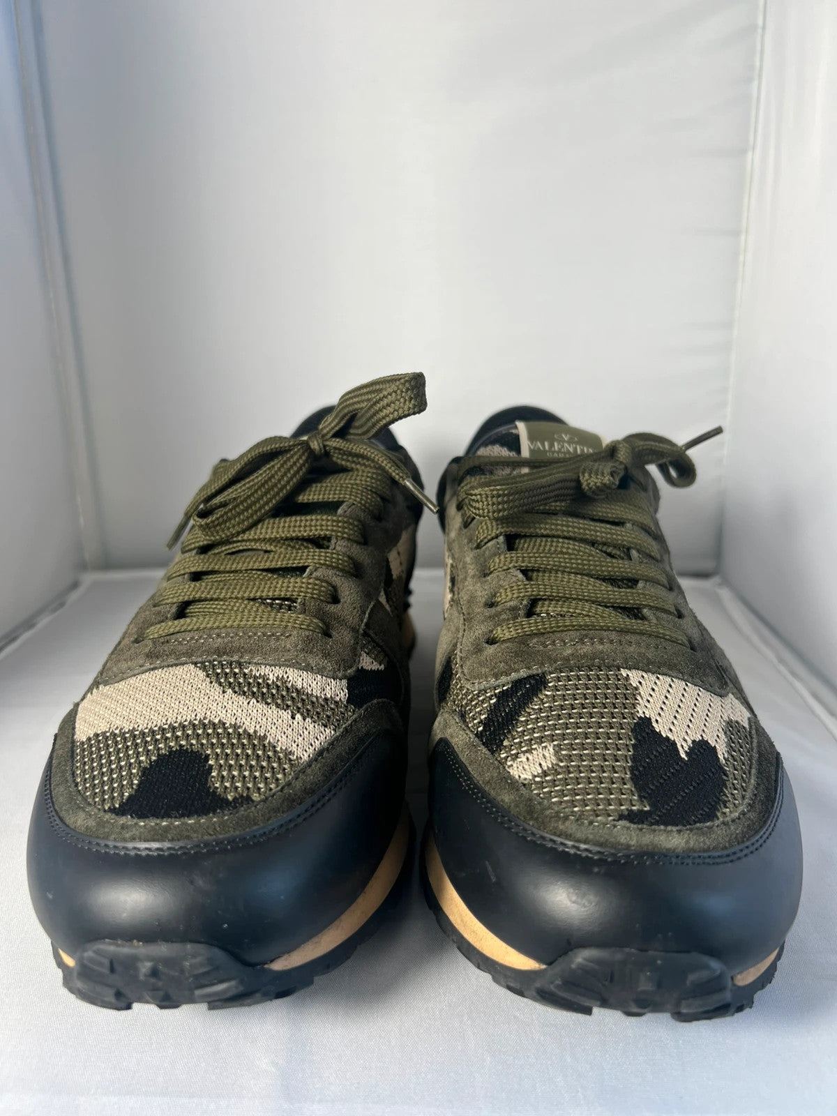 Valentino Rockrunner Mesh Camo Green UK10 EU44