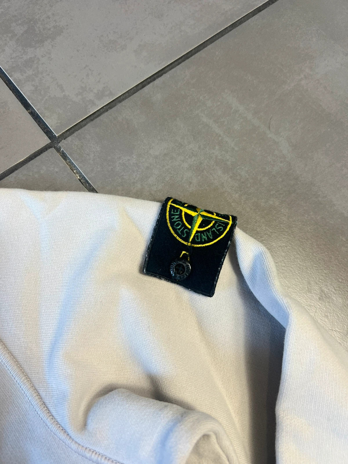 Stone Island Cream Pullover Hoodie