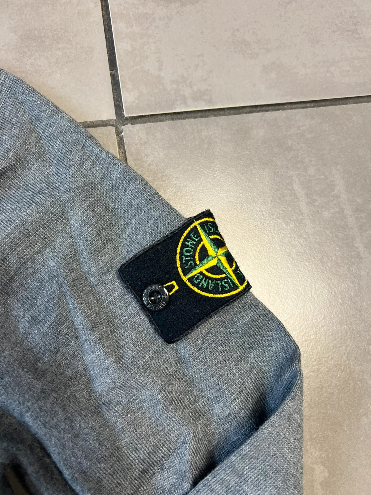 Stone Island Woolen Pullover Sweatshirt Dark Grey