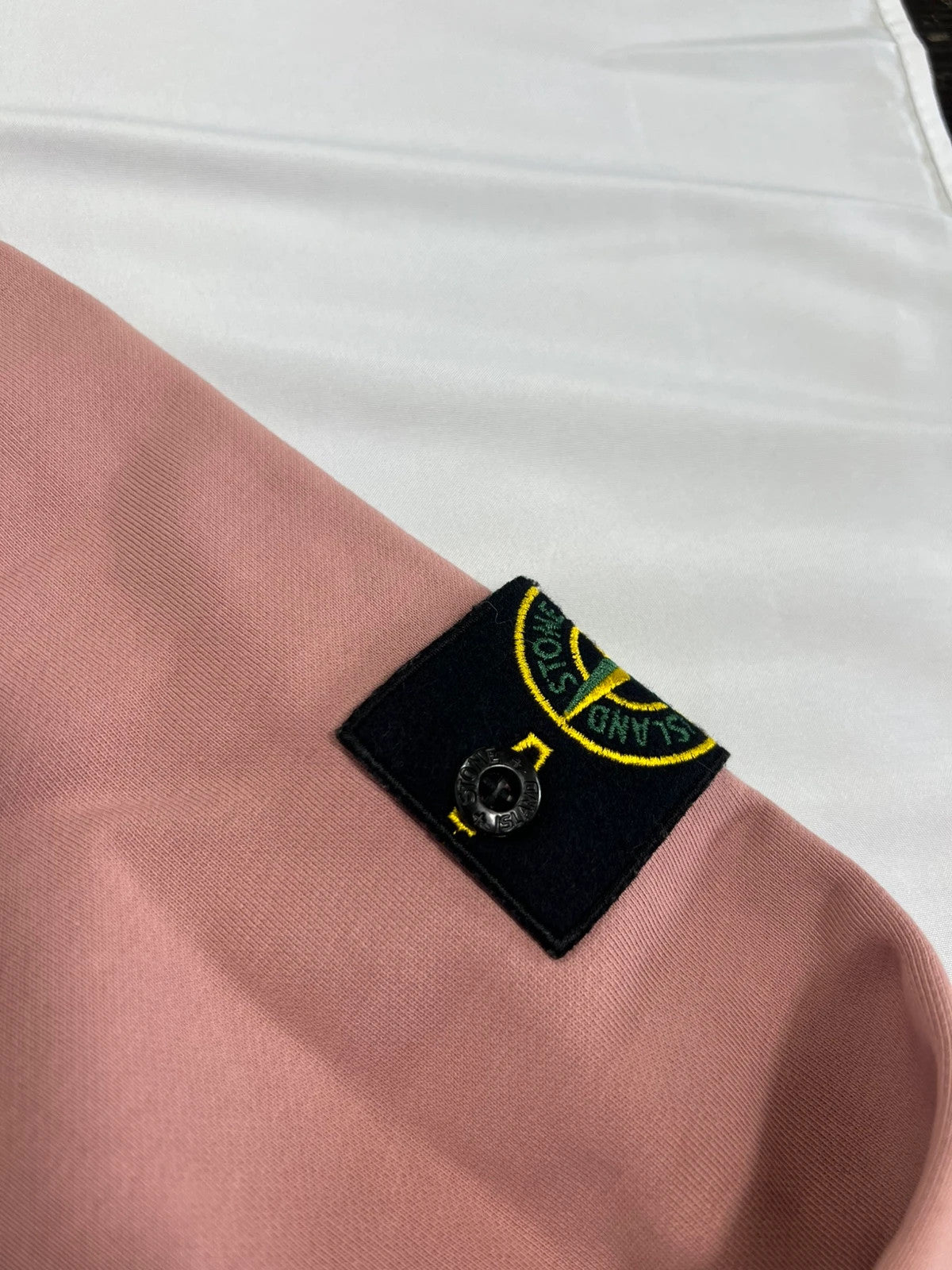 Stone Island Salmon Rose Pullover Sweatshirt