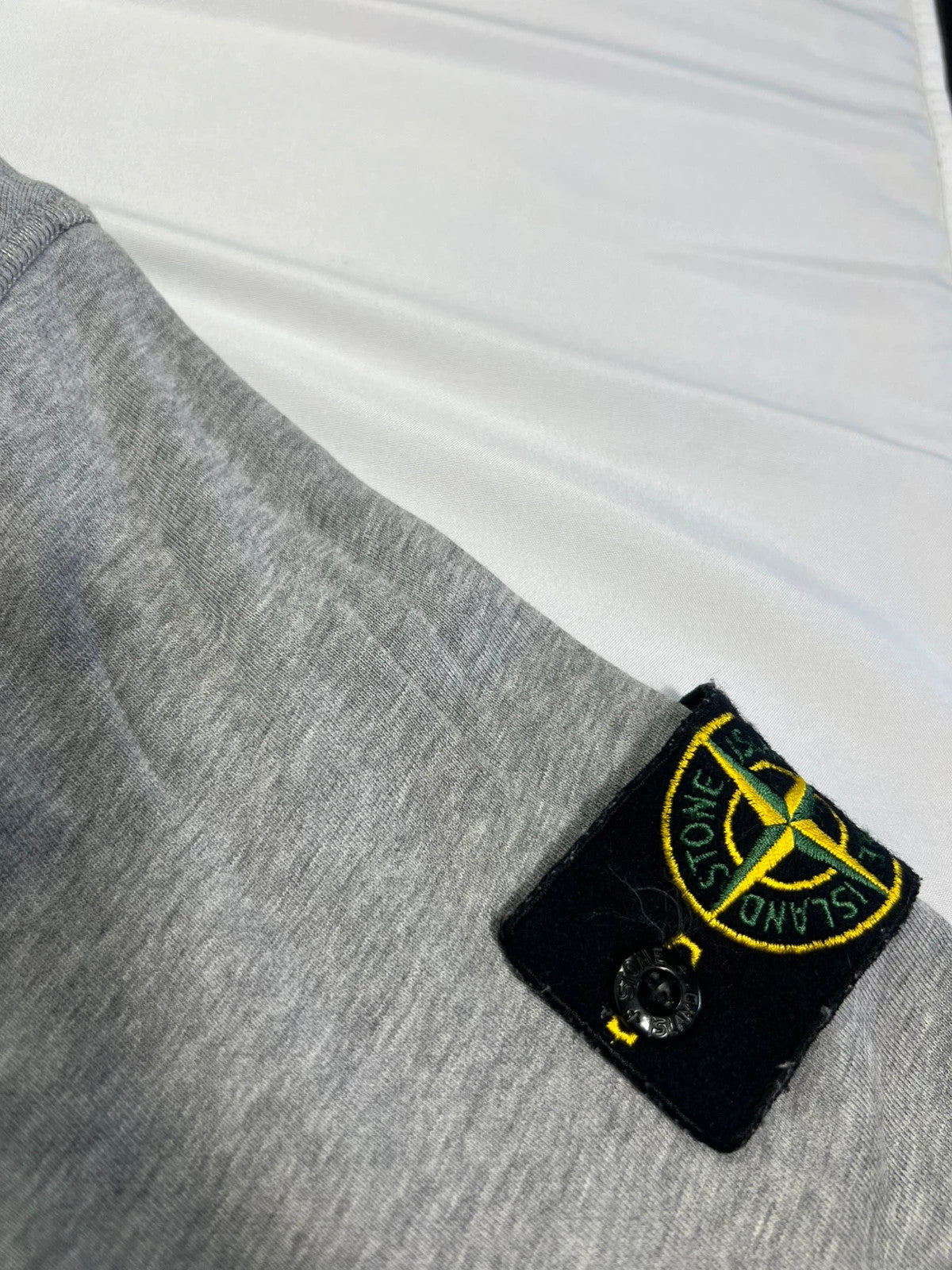 Stone Island Marl Grey Pullover Sweatshirt