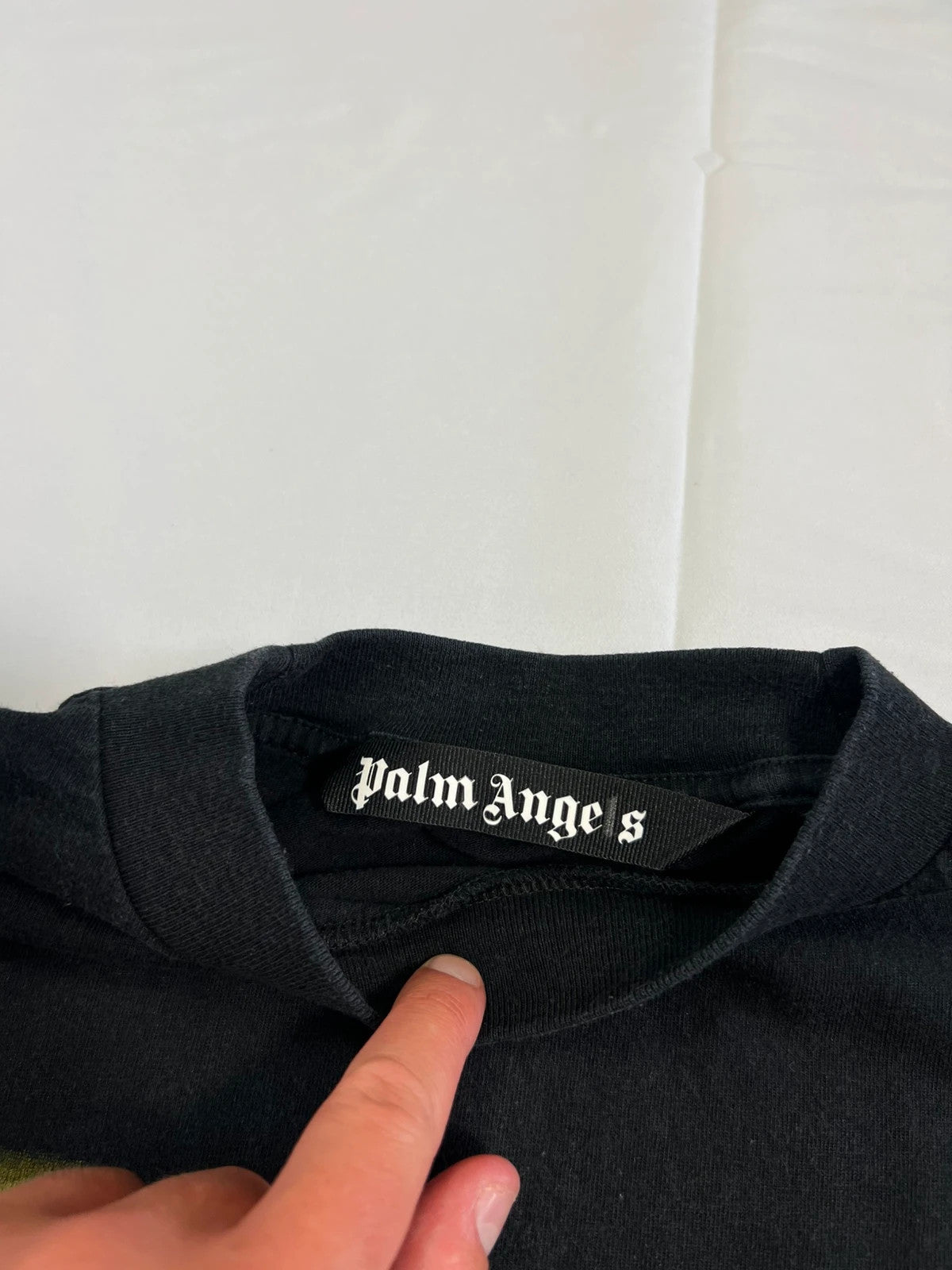 Palm Angels LA Los Angeles Spray Tshirt Yellow/Black