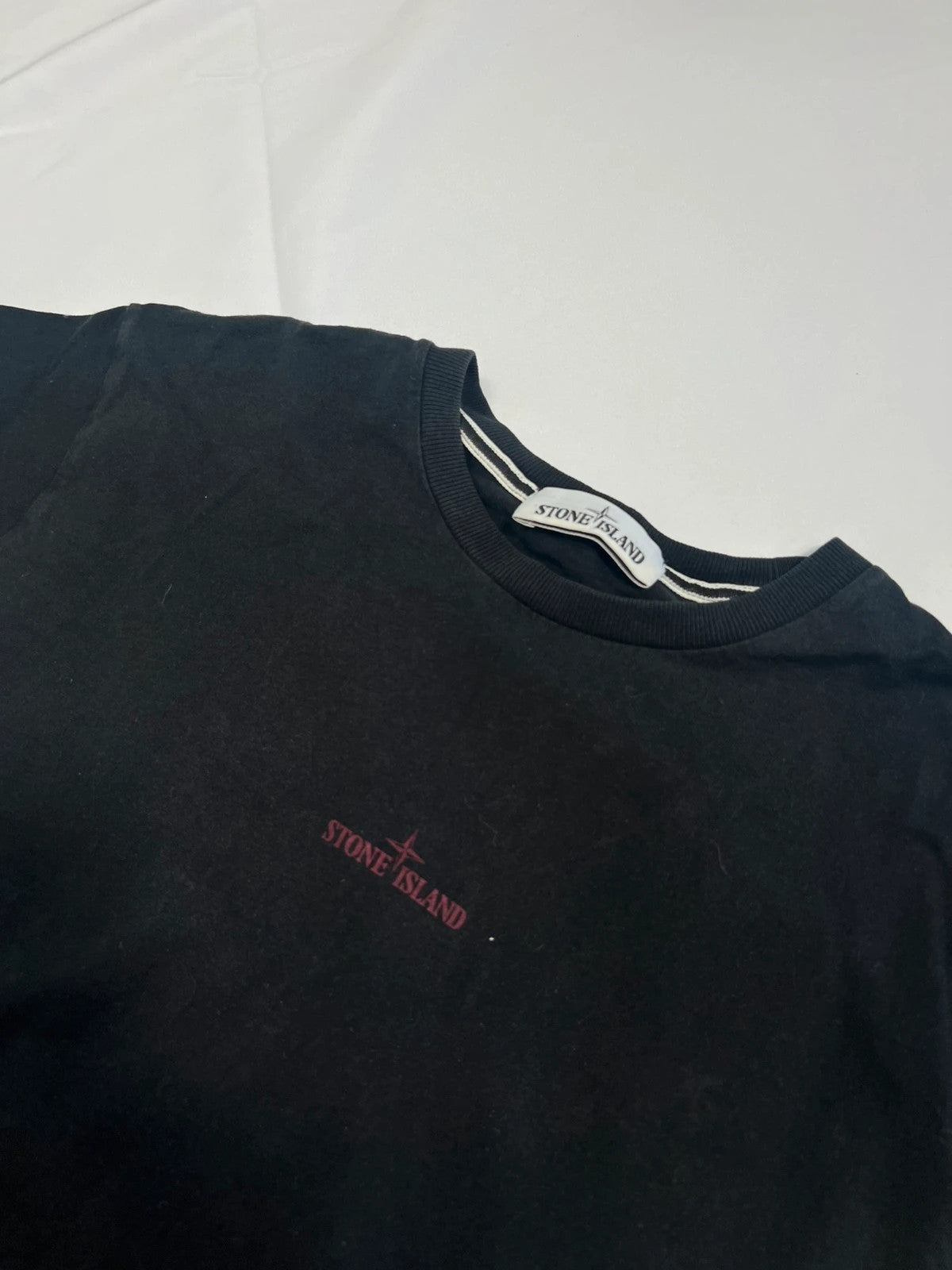 Stone Island Isola Di Pietra Paint Splatter Tshirt Black