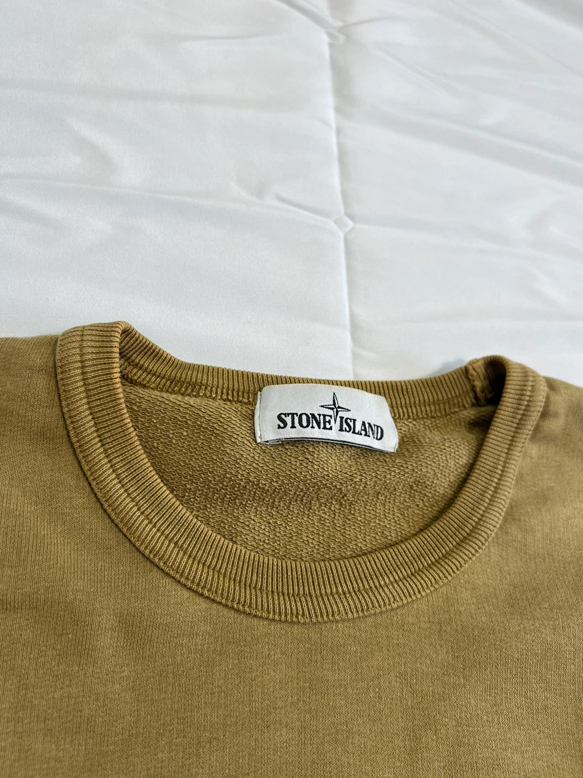 Stone Island Khaki Pullover Sweatshirt