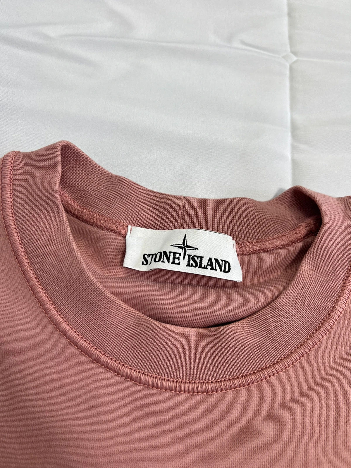 Stone Island Salmon Rose Pullover Sweatshirt