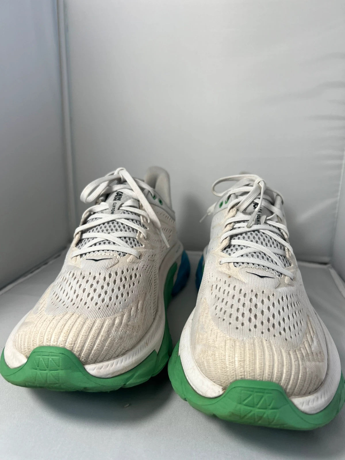 Hoka Clifton One Edge Baby Blue / White / Green UK10.5