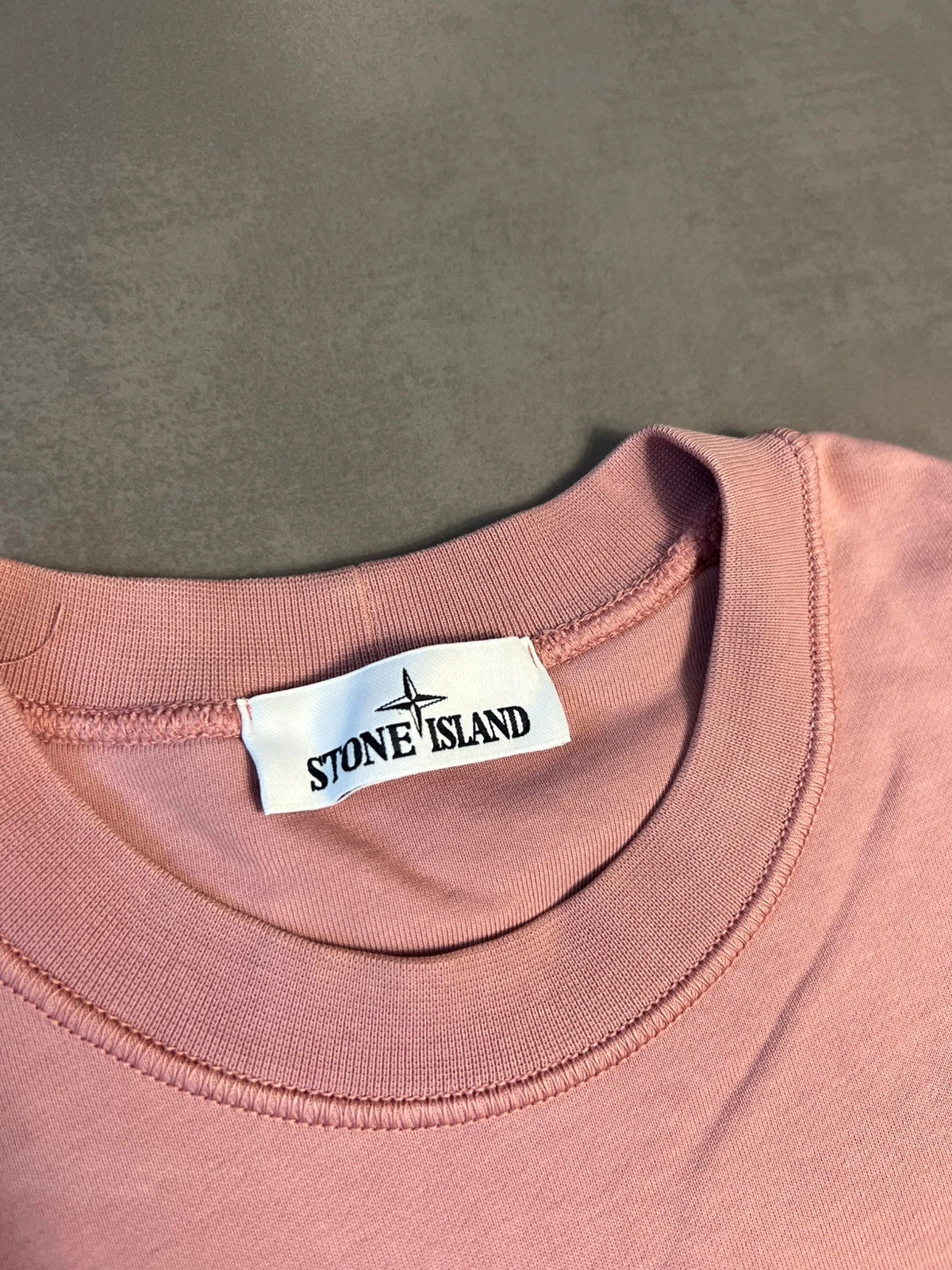 Stone Island Salmon Rose Pullover Sweatshirt