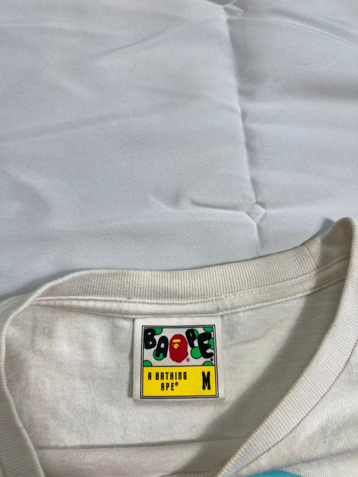 A Bathing Ape Large Bape Head White Tshirt