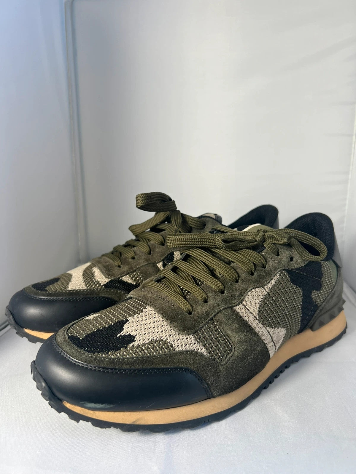 Valentino Rockrunner Mesh Camo Green UK10 EU44