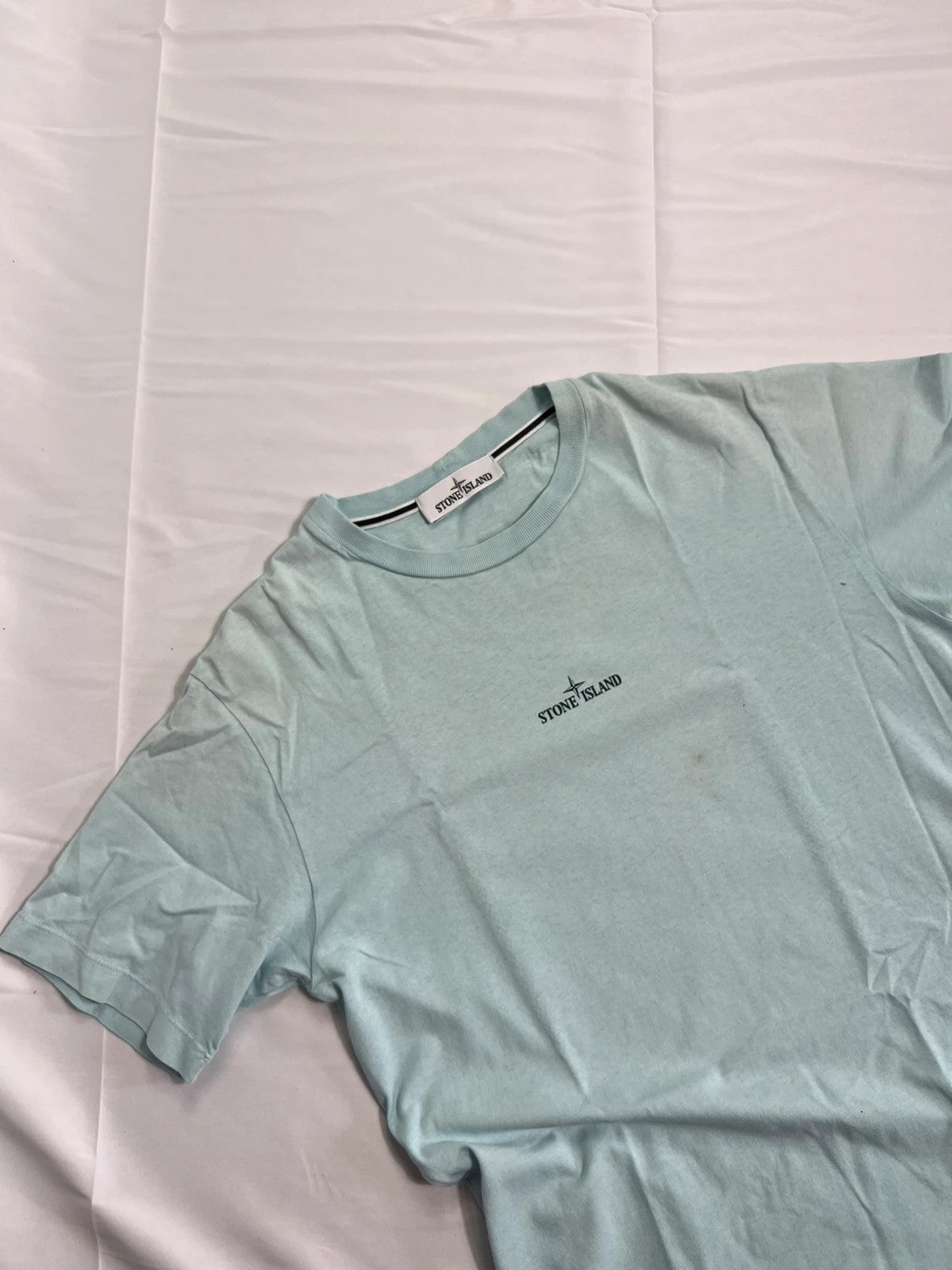 Stone Island Tricromia Light Blue Tshirt