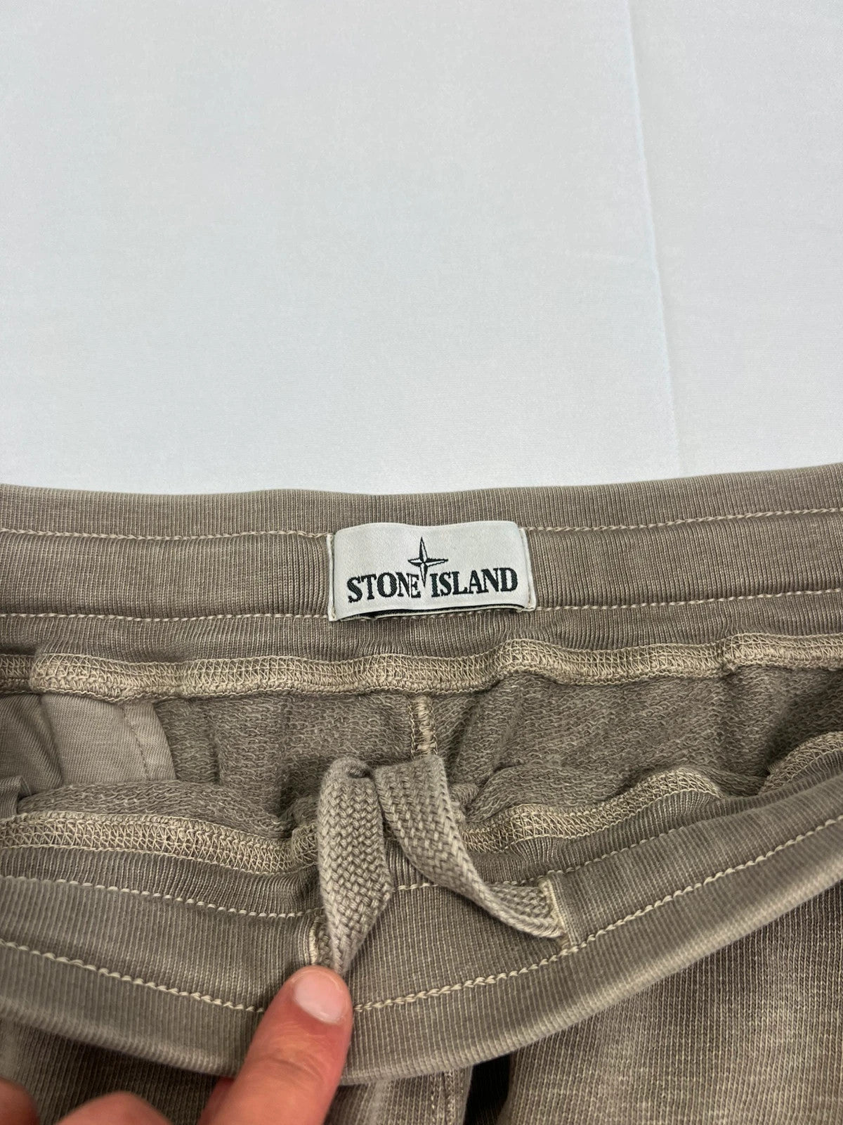 Stone Island Biege Cotton Cargo Shorts