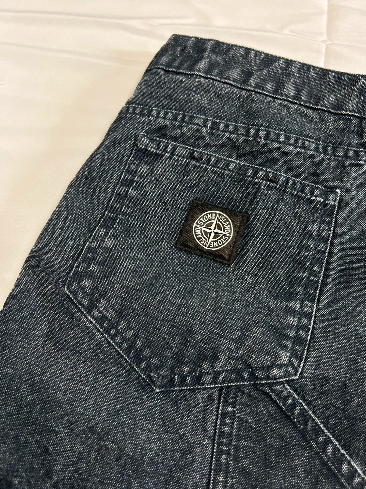Stone Island Small Compass Logo Jeans Graphite Grey/Washed Denim