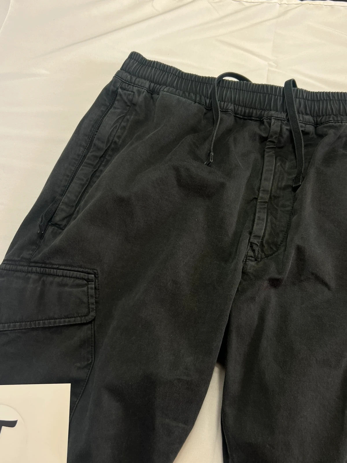 Stone Island Cargo Trousers Slim Style 32 Waist Black