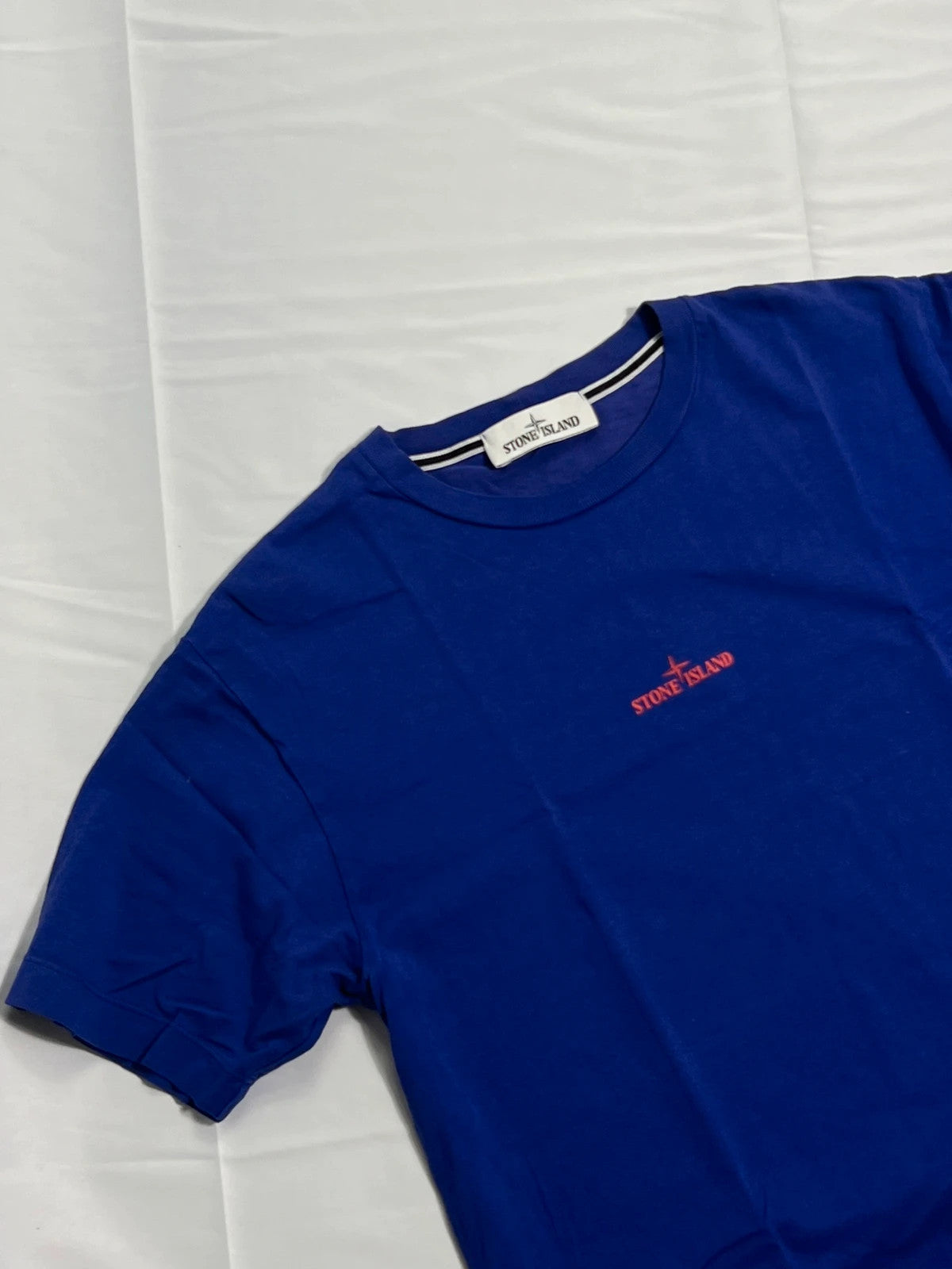 Stone Island Tricromia Royal Blue Tshirt