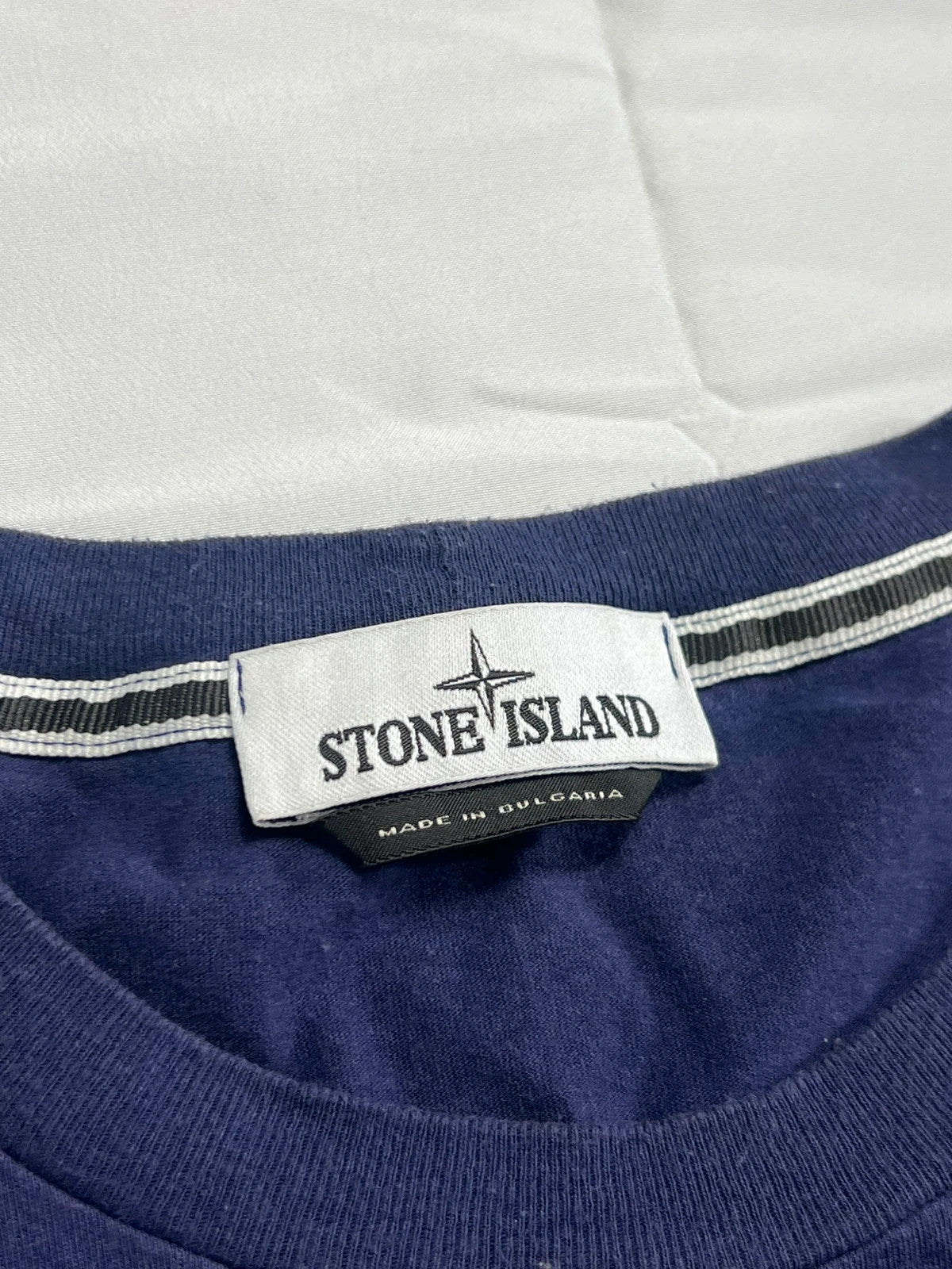 Stone Island Navy Script Tshirt XL
