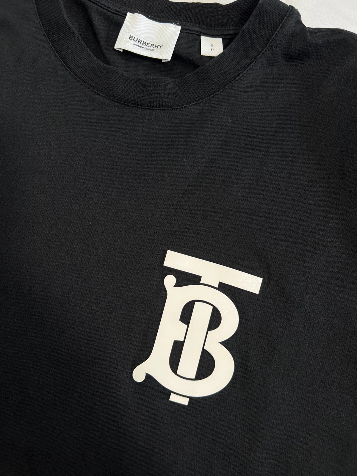 Burberry Ramsay Relaxed Fit Black Logo Tshirt