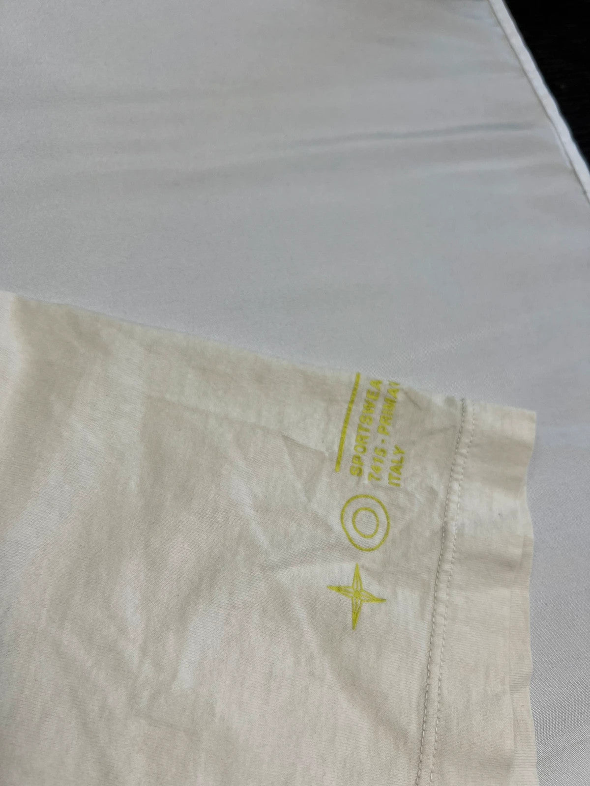 Stone Island Paint Splatter Compass Tshirt White
