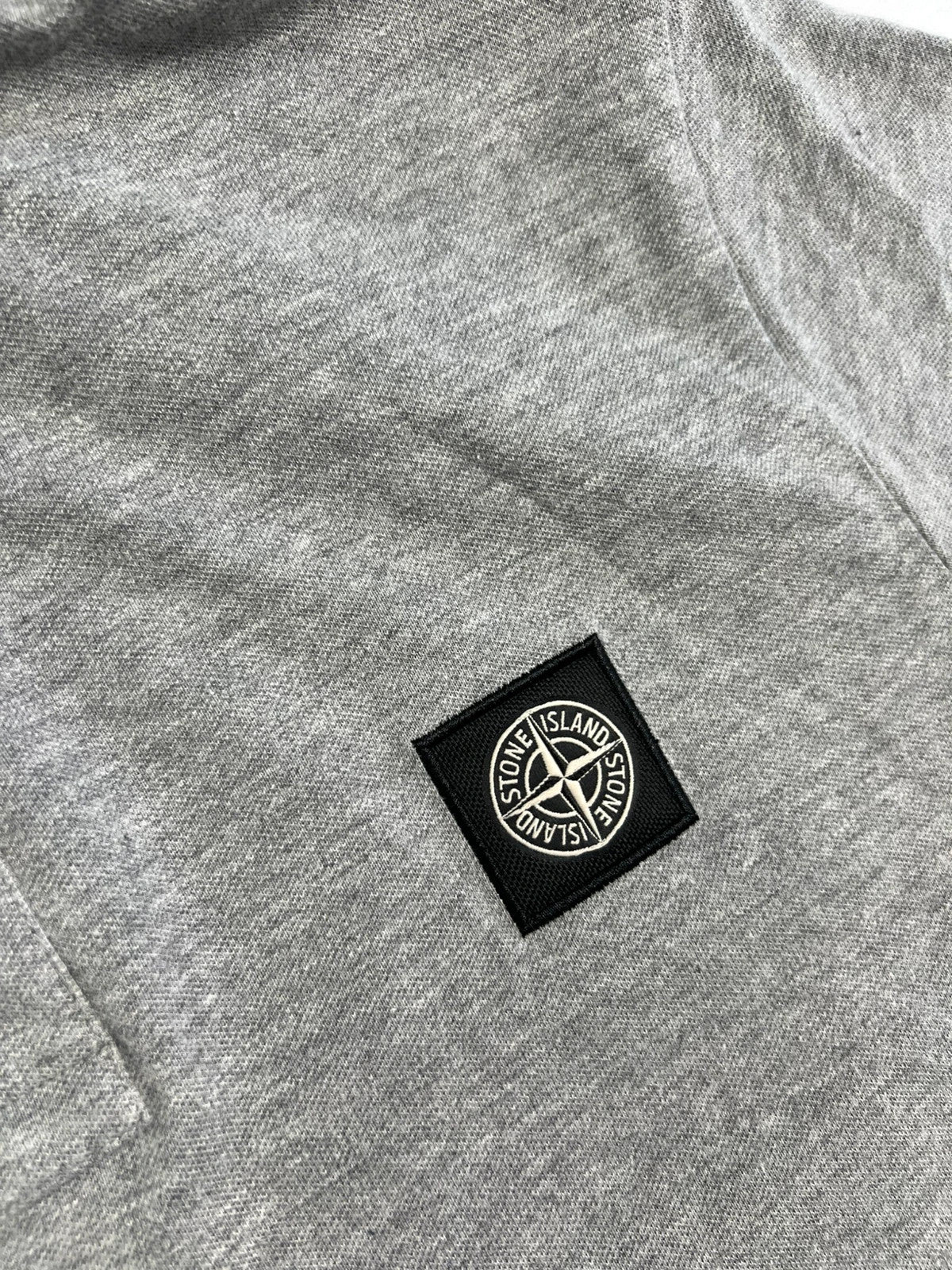 Stone Island Polo Shirt Marl Grey