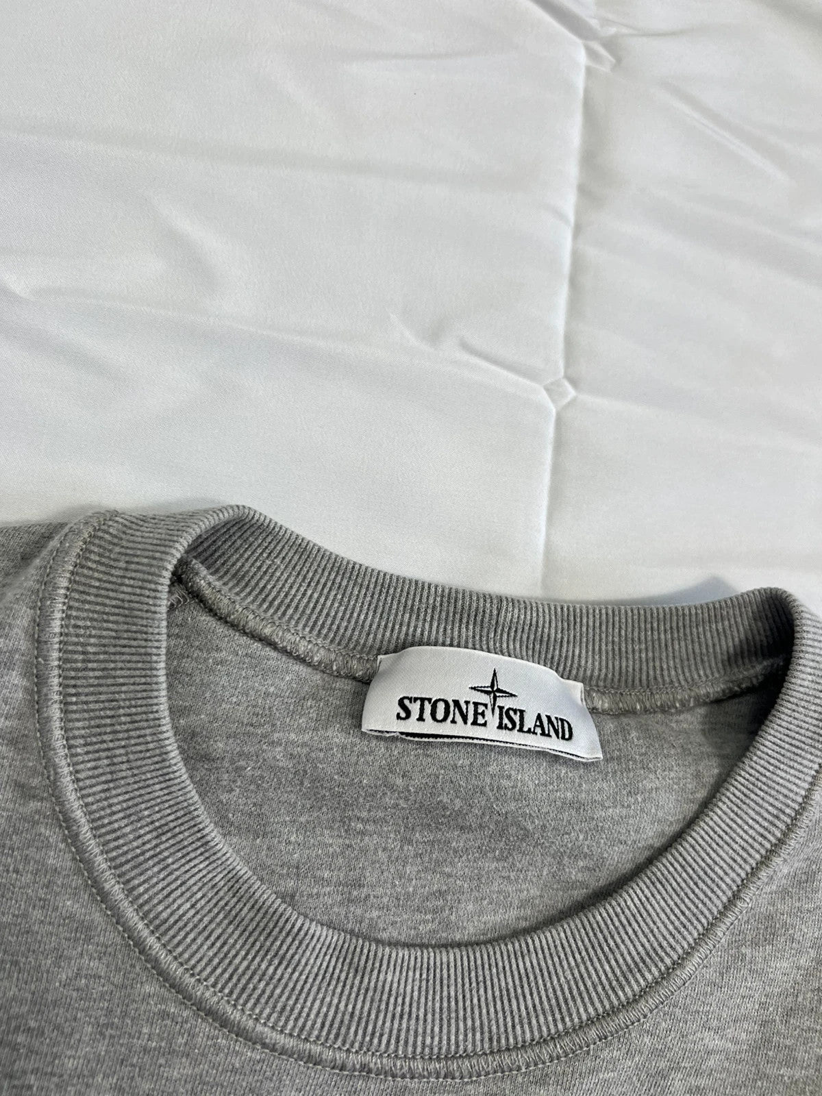 Stone Island Grey Pullover Sweatshirt