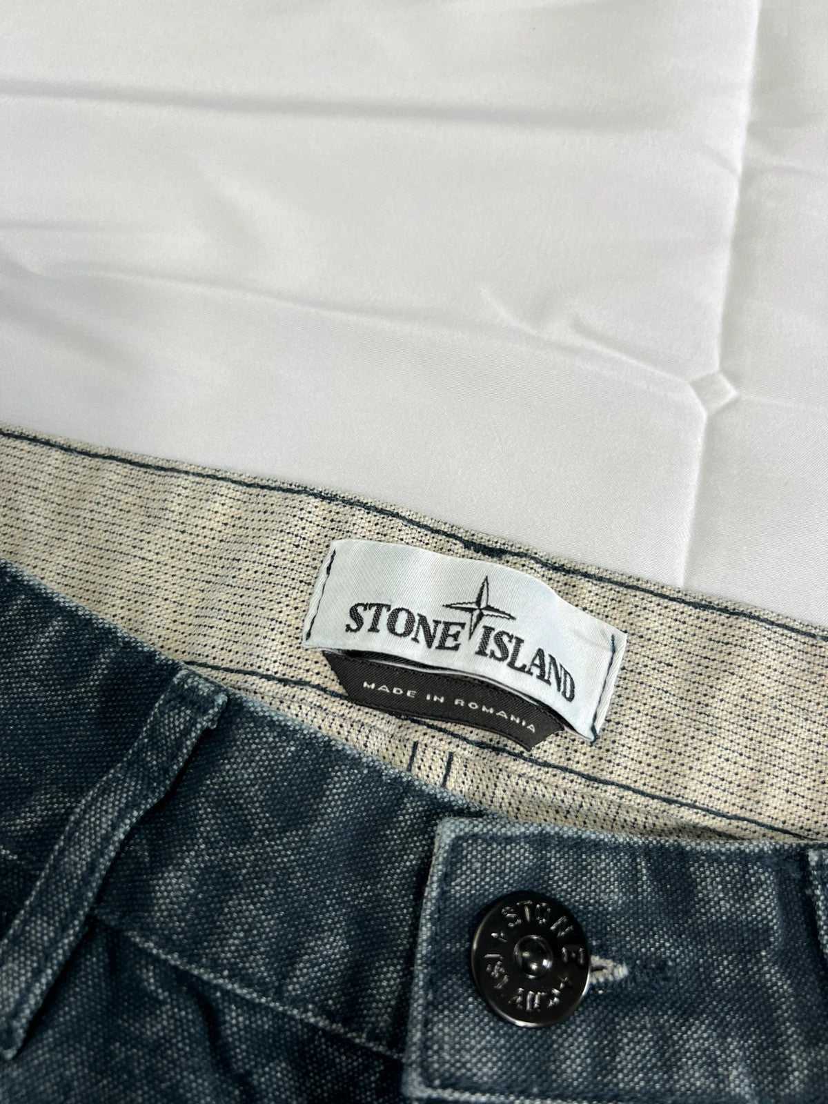 Stone Island Small Compass Logo Jeans Graphite Grey/Washed Denim