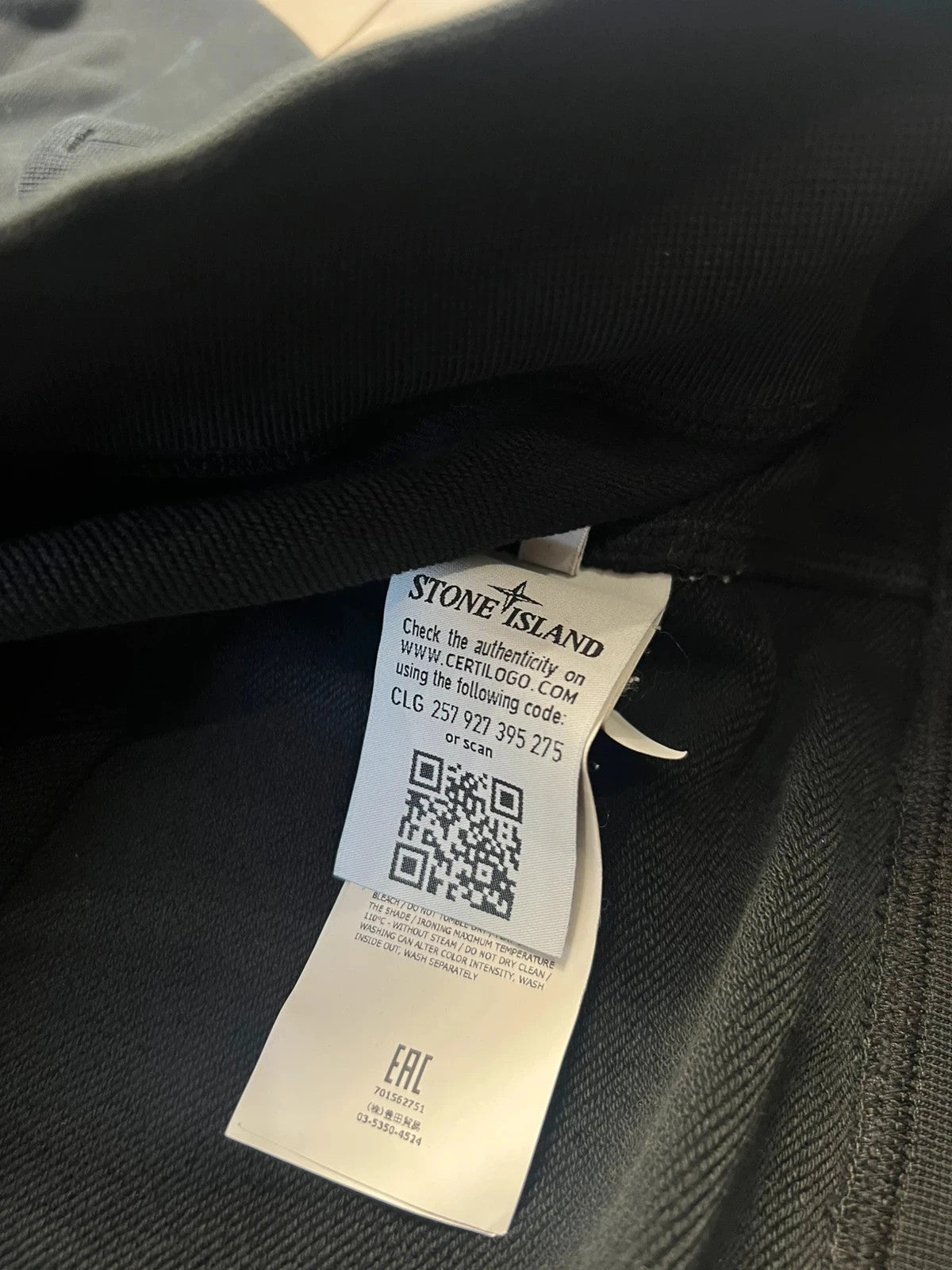 Stone Island Black Pullover Sweatshirt
