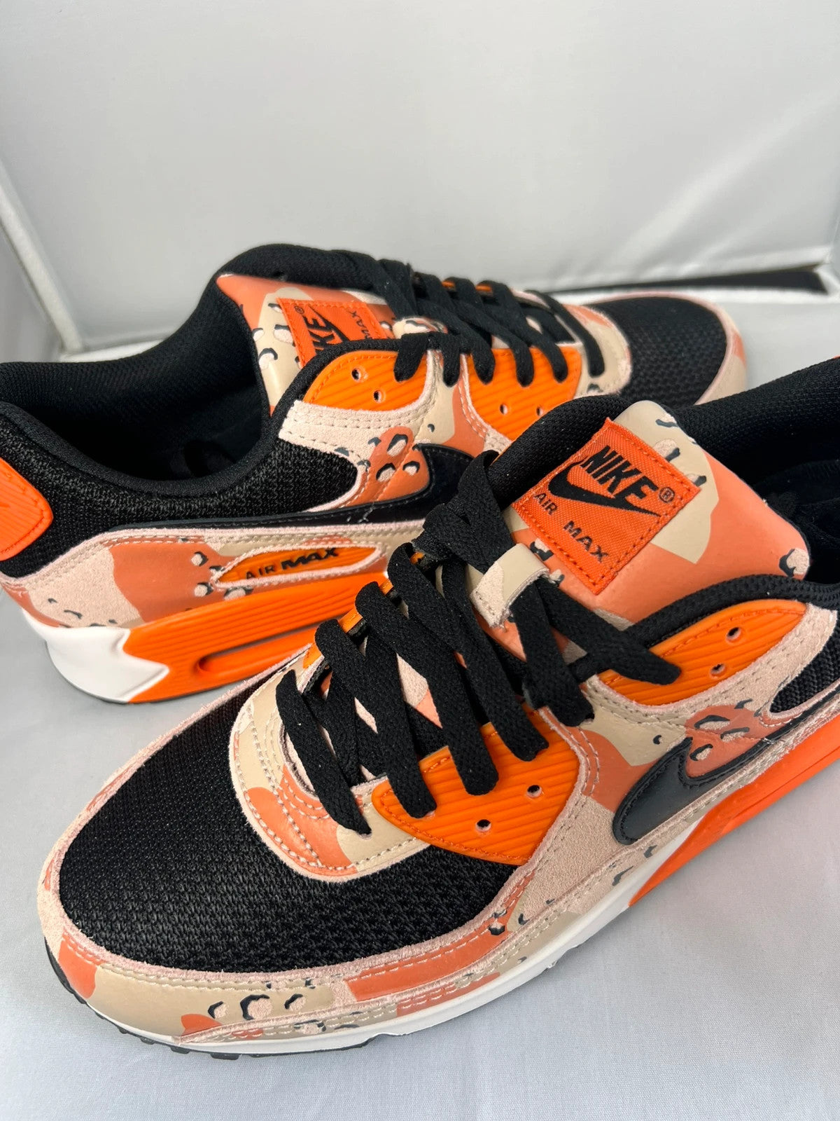 Nike Air Max 90 Camo Pack Bio Biege / Safety Orange