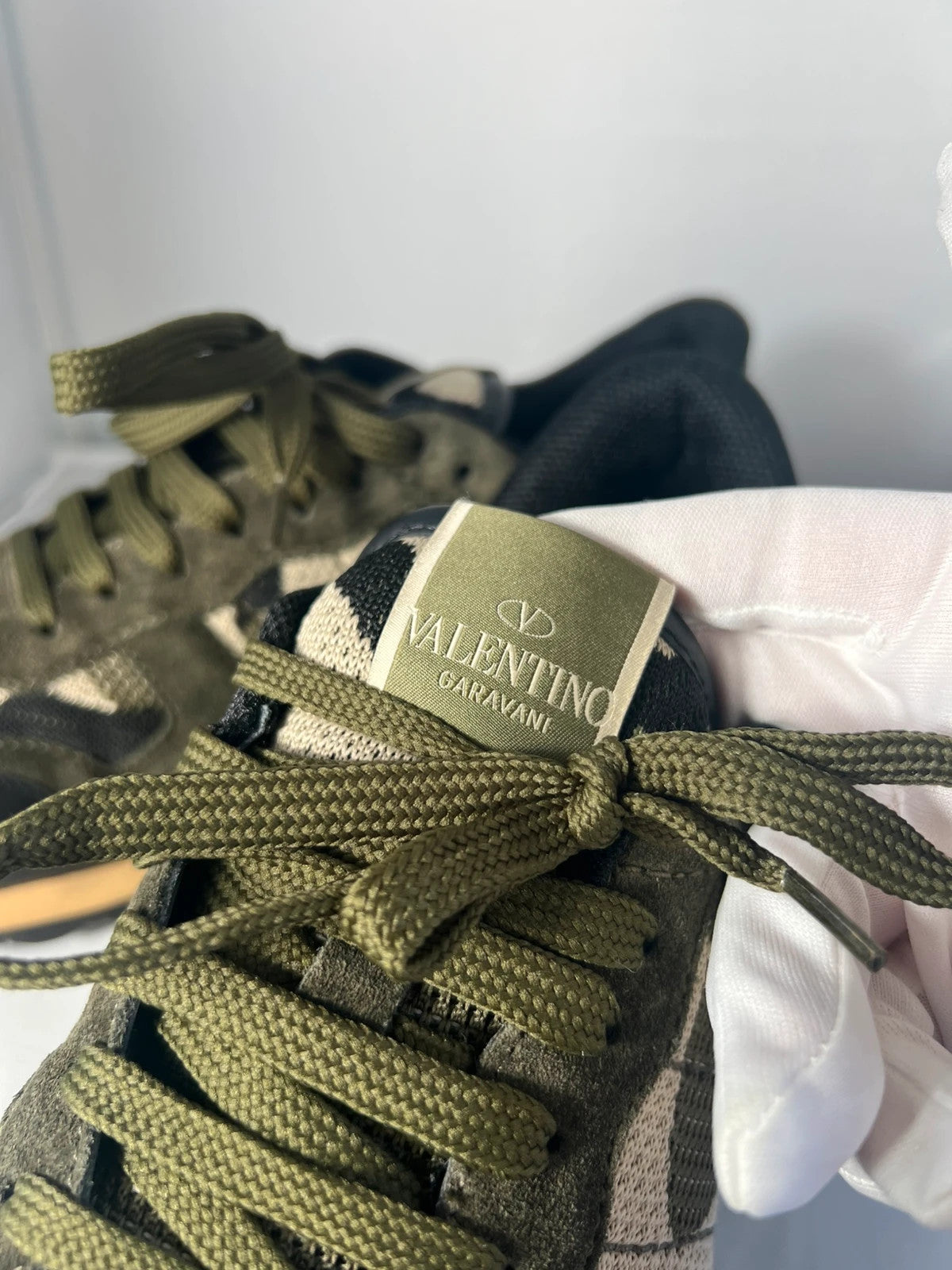 Valentino Rockrunner Mesh Camo Green UK10 EU44