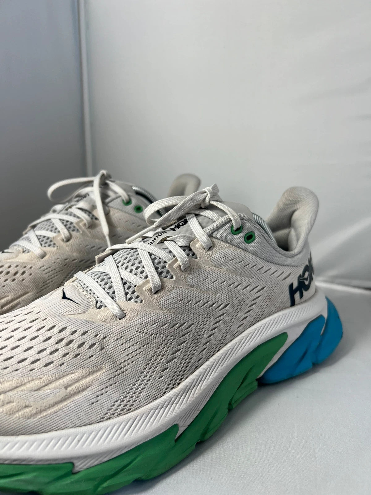 Hoka Clifton One Edge Baby Blue / White / Green UK10.5