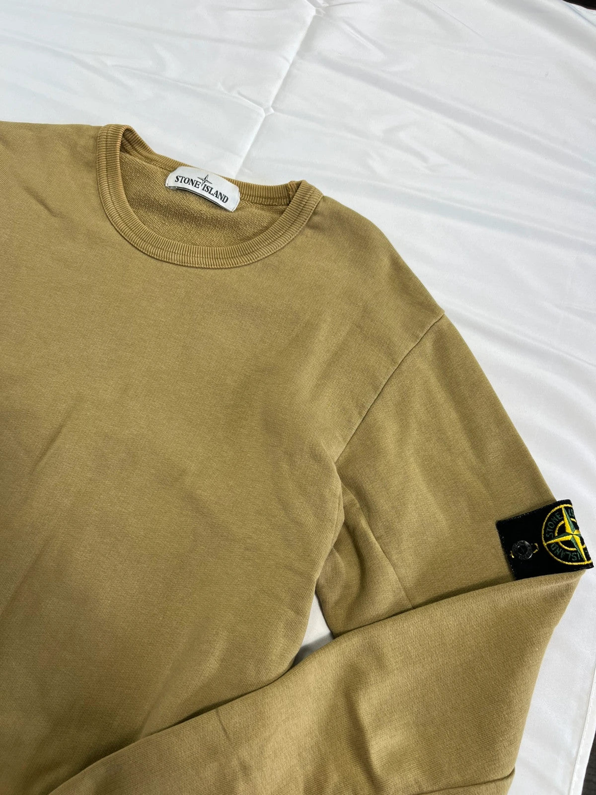 Stone Island Khaki Pullover Sweatshirt