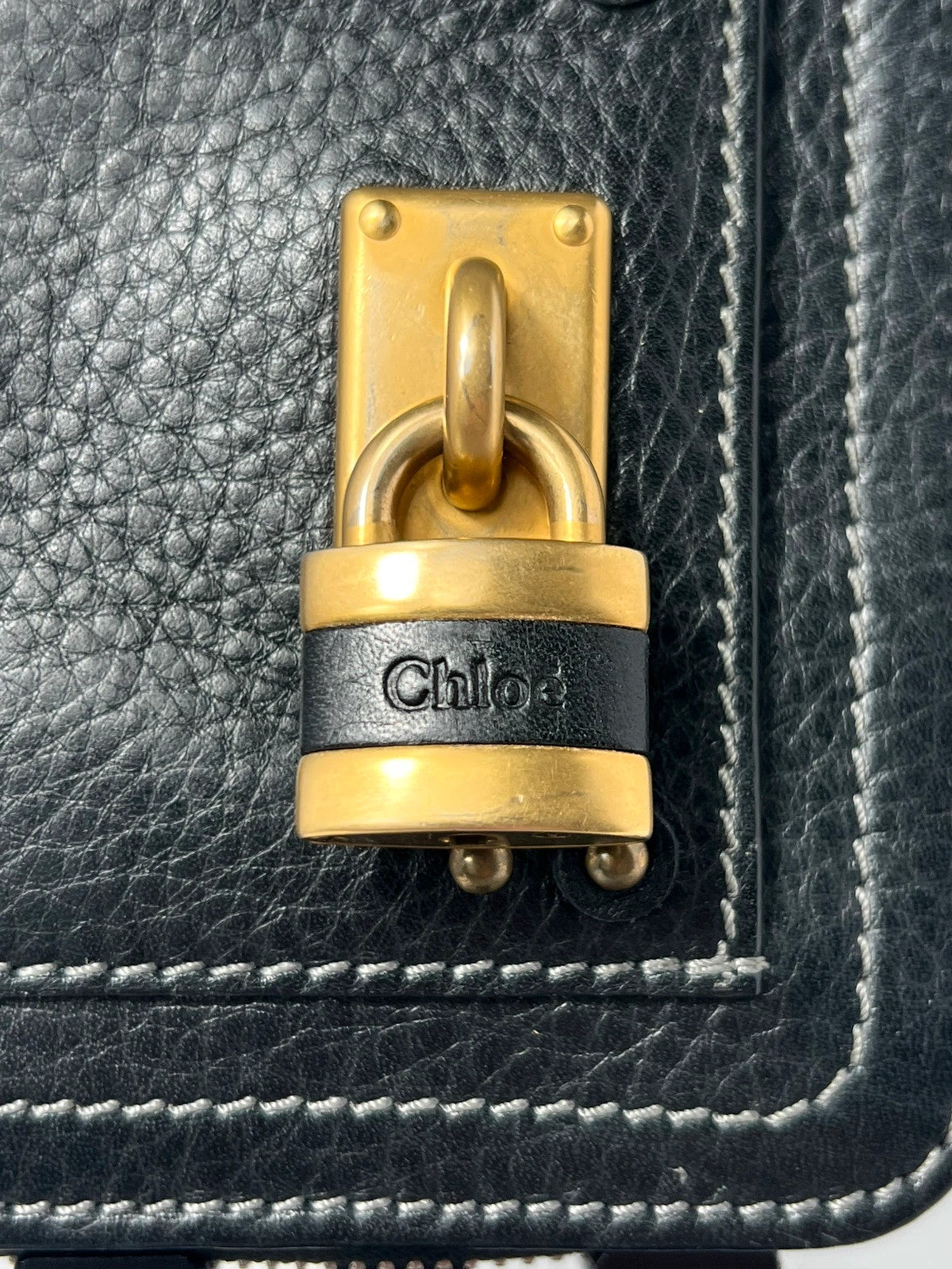 Chloe Paddington Purse Wallet Black Leather