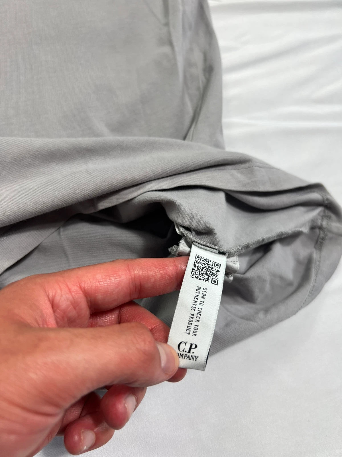 CP Company Wax Print Tshirt Grey