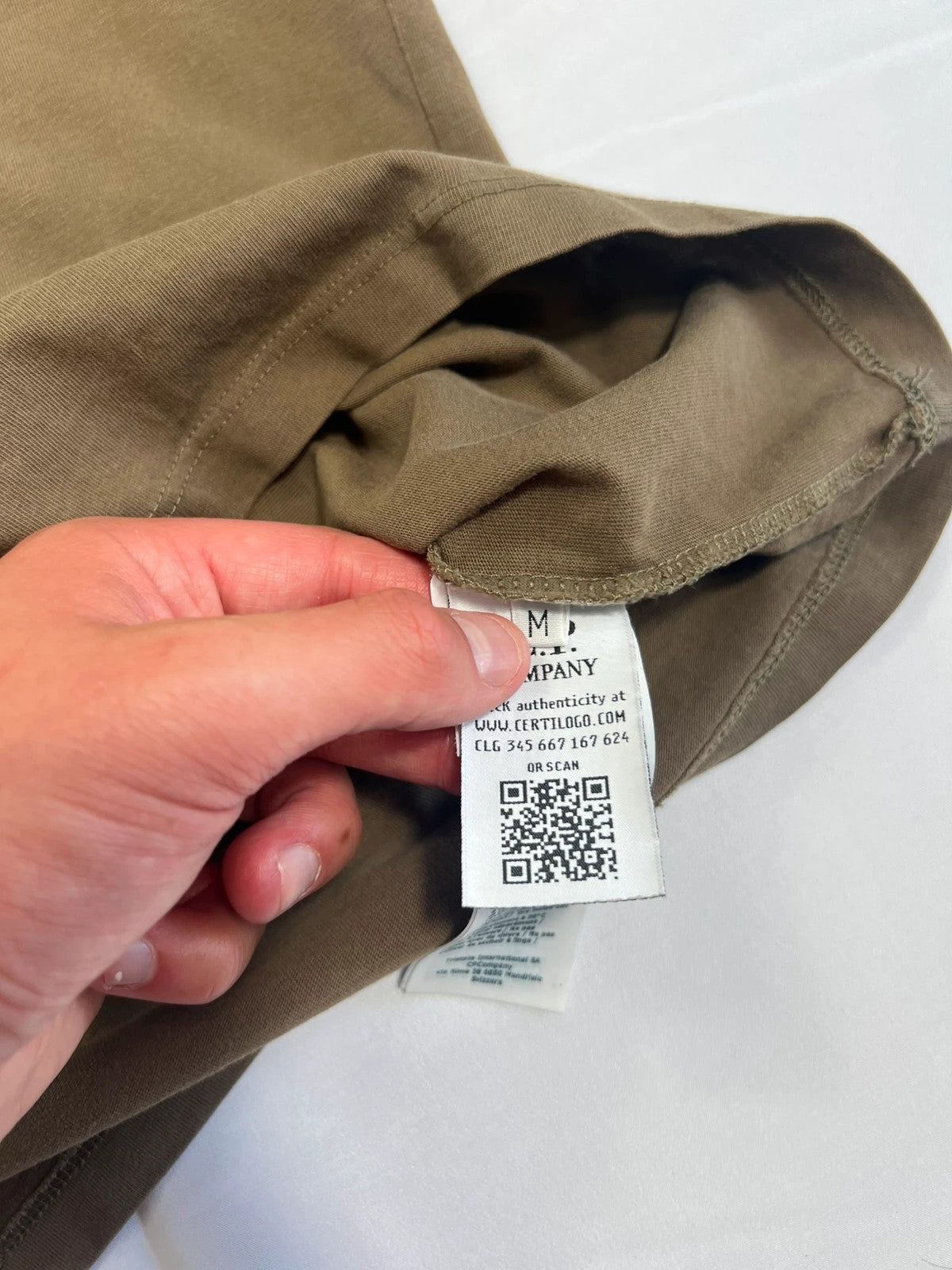 CP Company Khaki Blur Tshirt