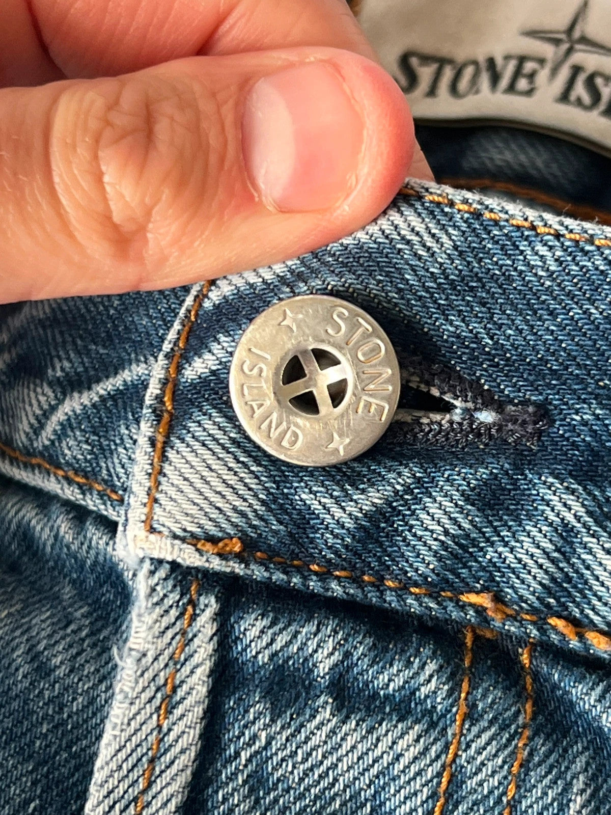 Stone Island Light Washed Blue Denim Jeans W34 L34