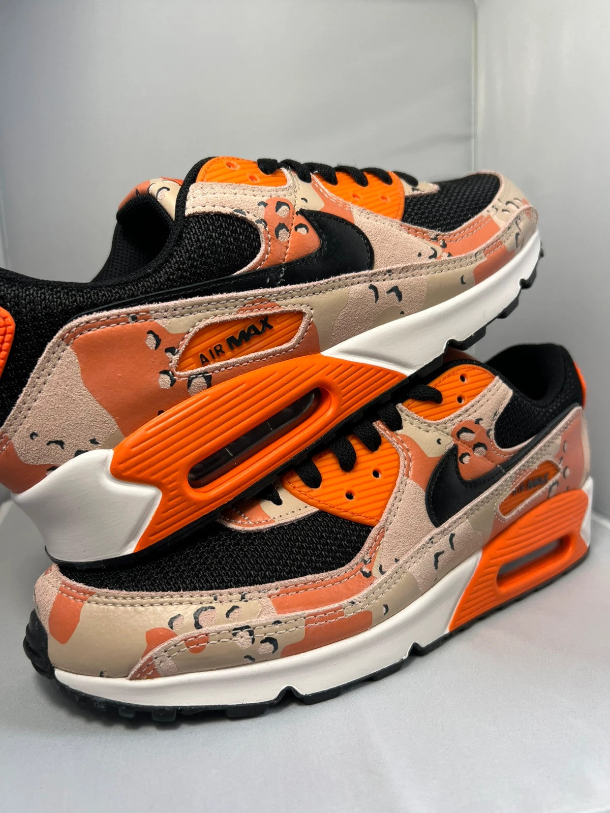Nike Air Max 90 Camo Pack Bio Biege / Safety Orange