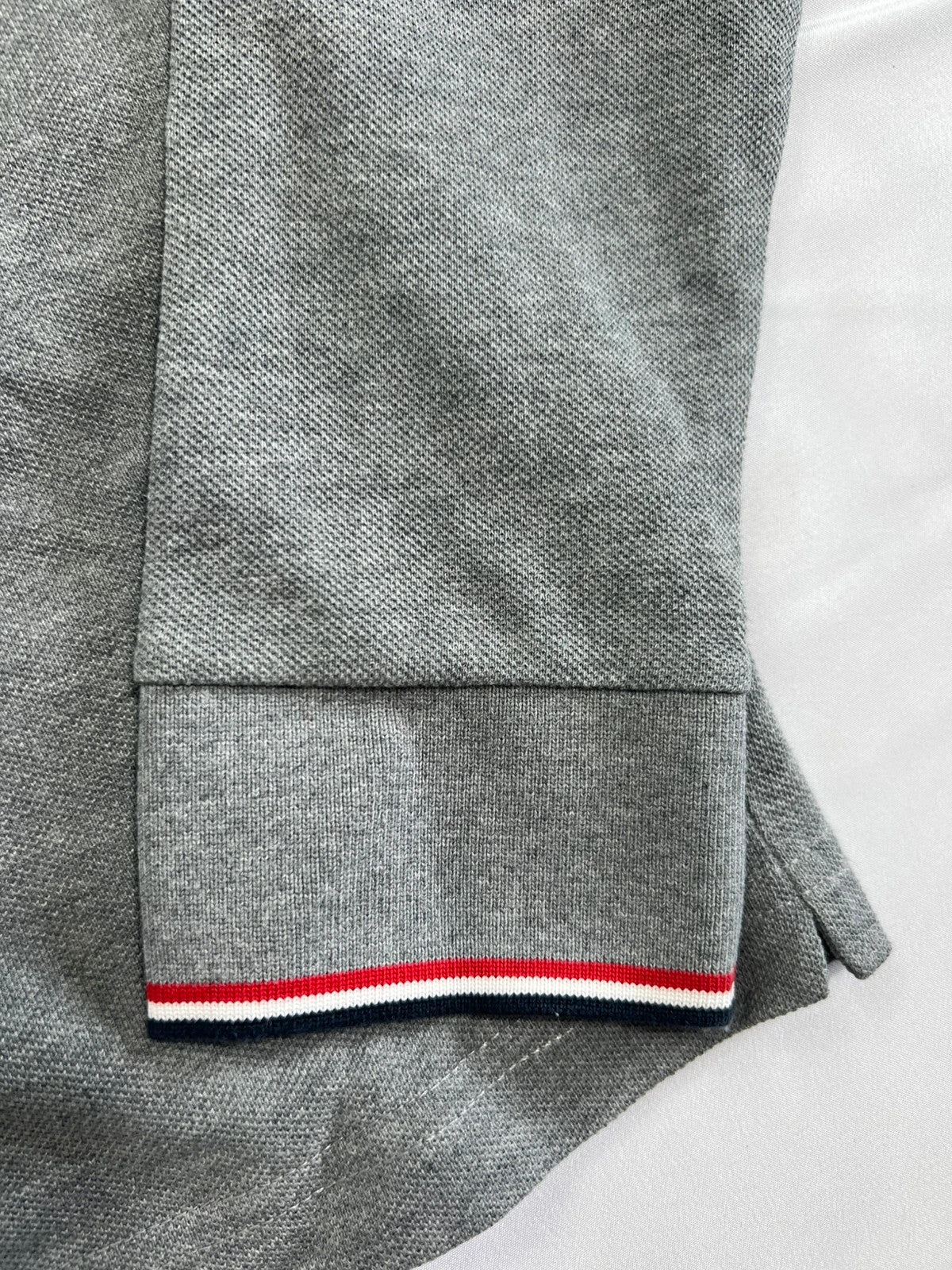 Moncler Maglia Long Sleeve Polo Shirt Grey