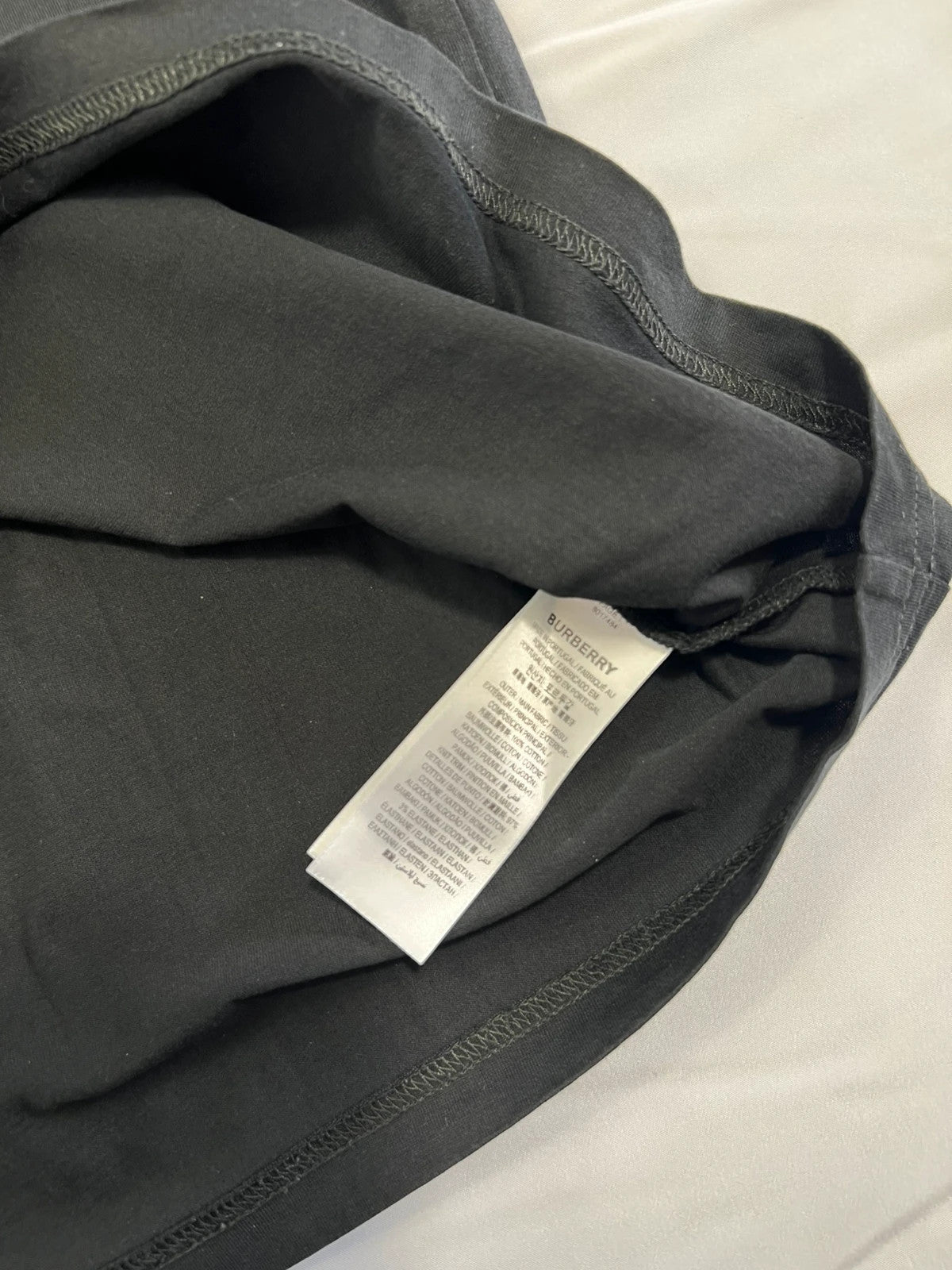 Burberry Ramsay Relaxed Fit Black Logo Tshirt
