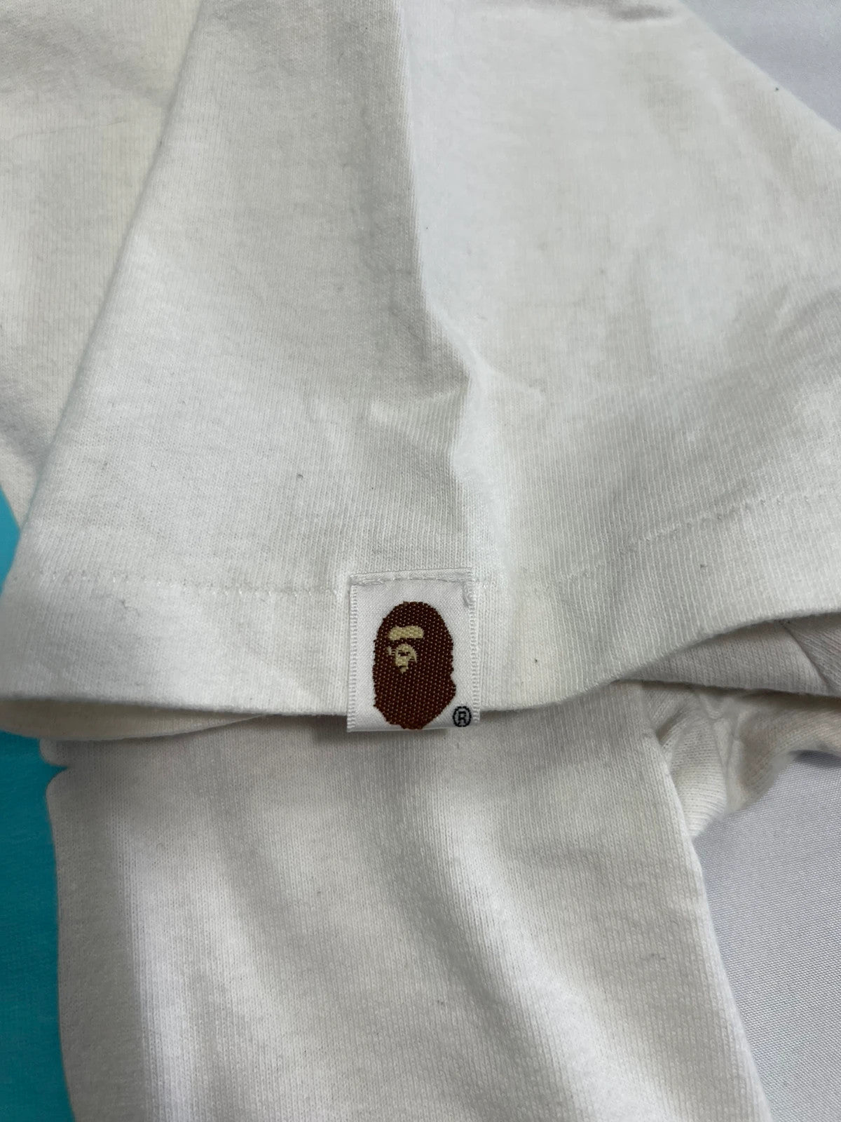 A Bathing Ape Large Bape Head White Tshirt