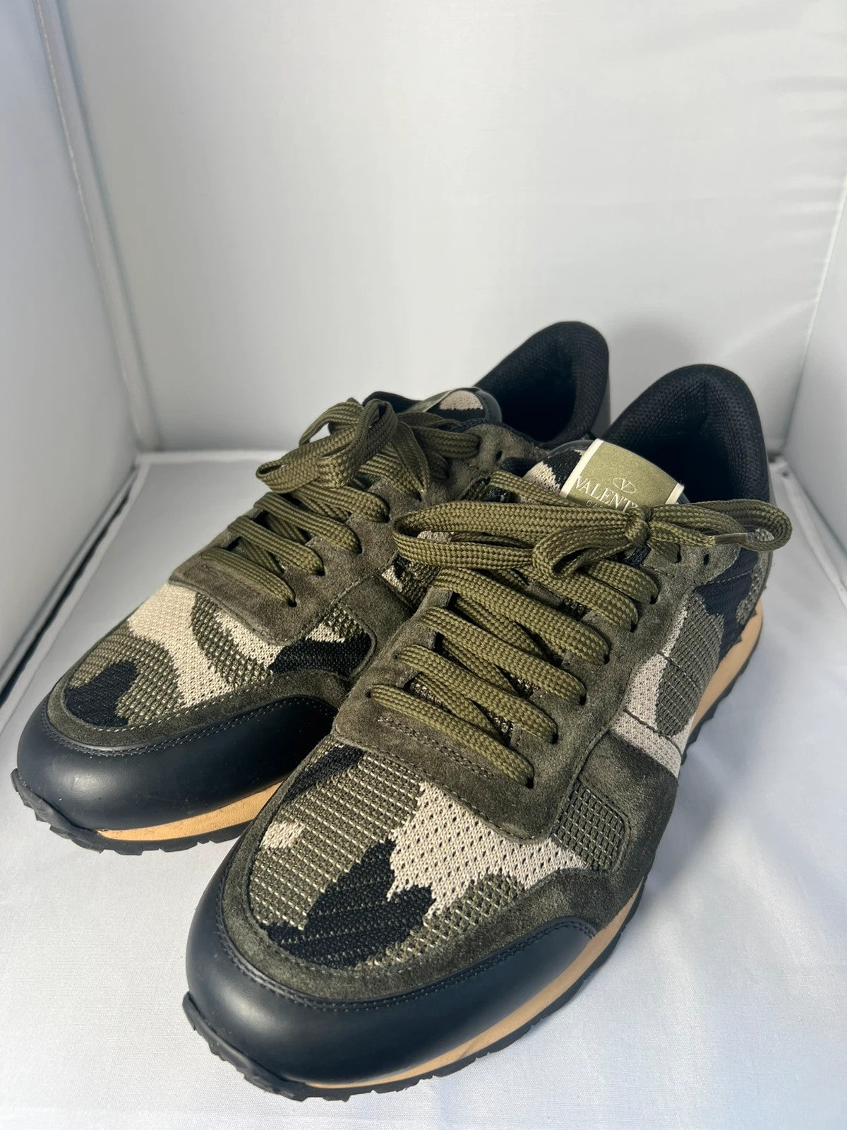 Valentino Rockrunner Mesh Camo Green UK10 EU44