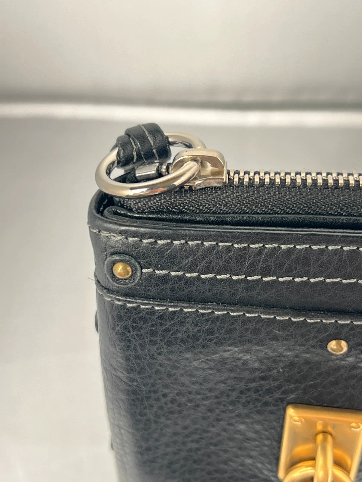 Chloe Paddington Purse Wallet Black Leather
